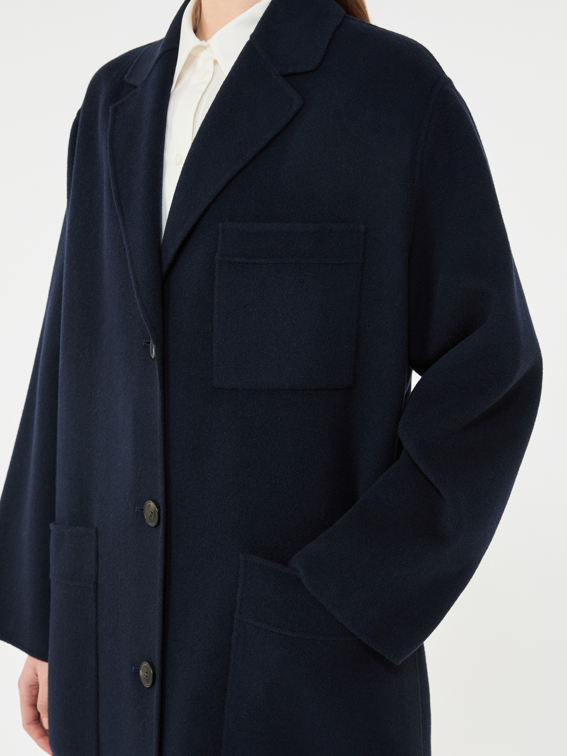 Double-faced wool-blend coat - NAVY - Weekend Max Mara - 4