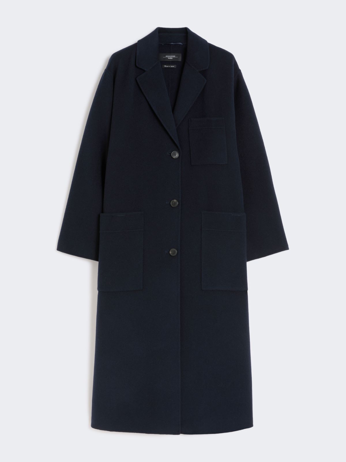 Double-faced wool-blend coat - NAVY - Weekend - 5