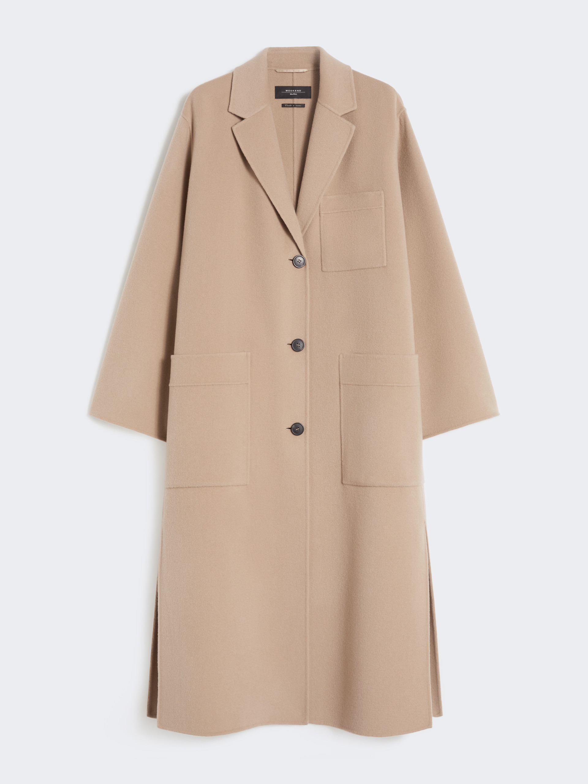 Double-faced wool-blend coat, camel | Weekend Max Mara