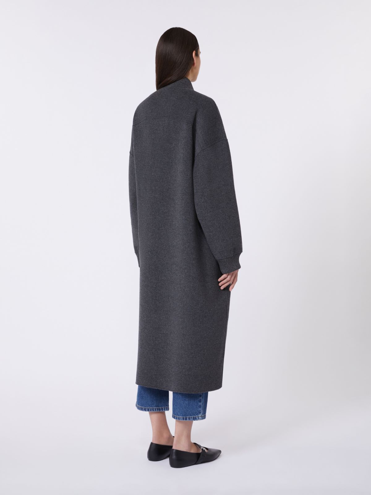 Long wool coat - DARK GREY - Weekend - 3