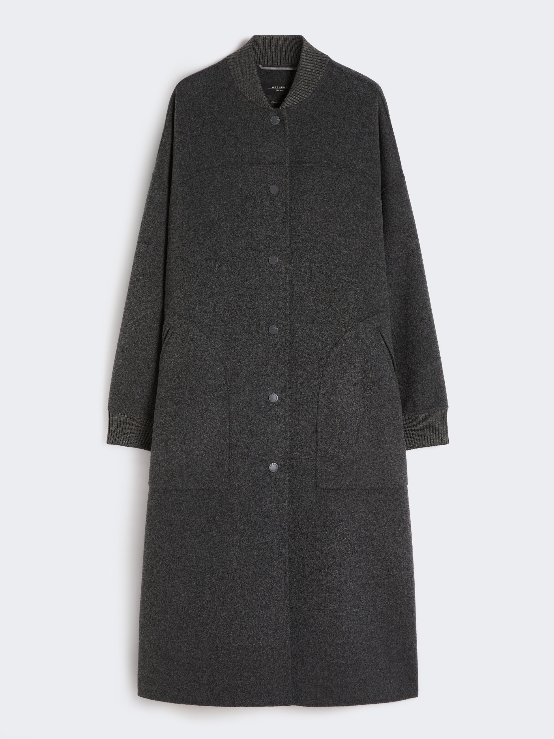 Long wool coat - DARK GREY - Weekend Max Mara - 4