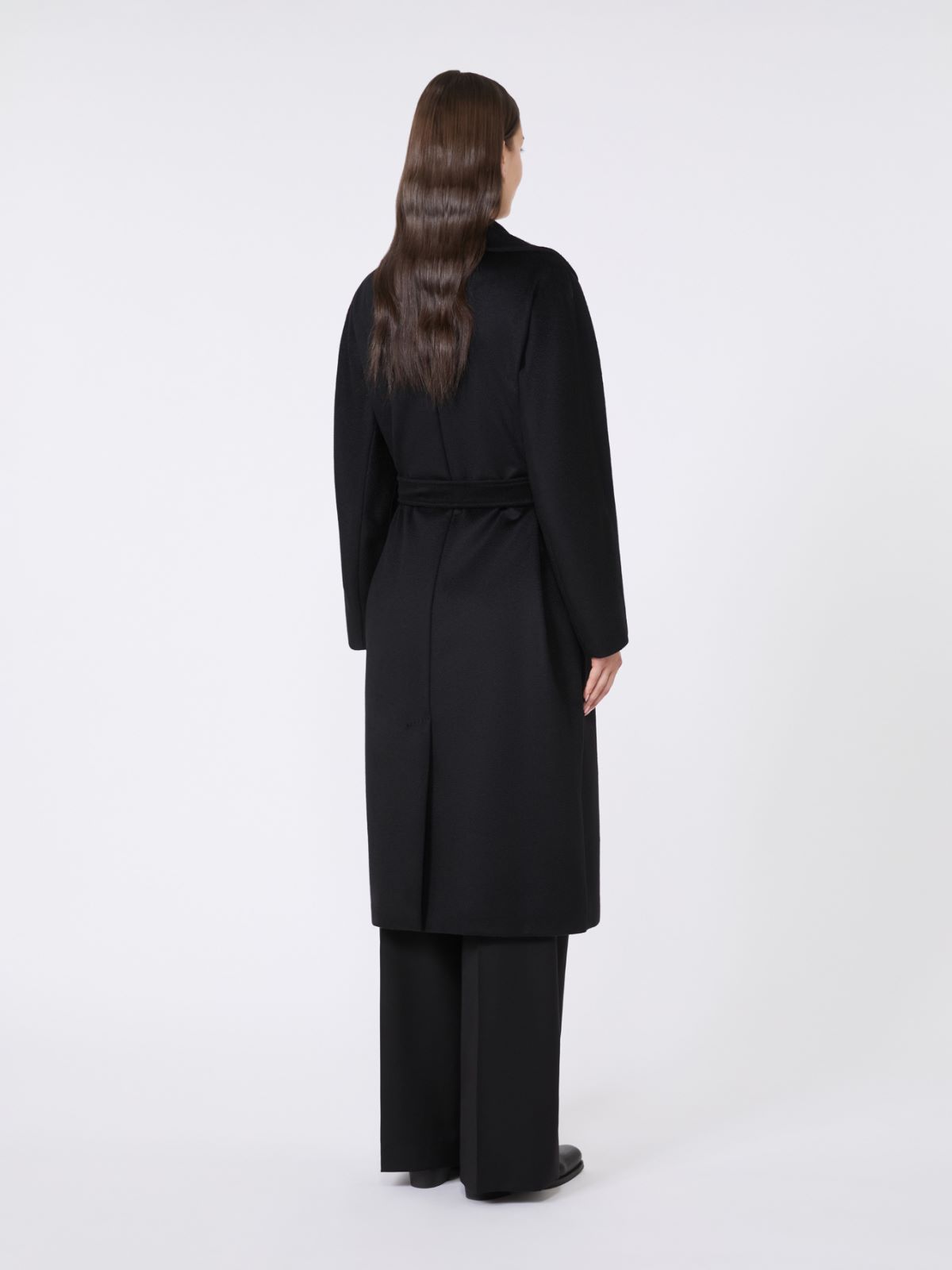 Wool robe coat - BLACK - Weekend - 3