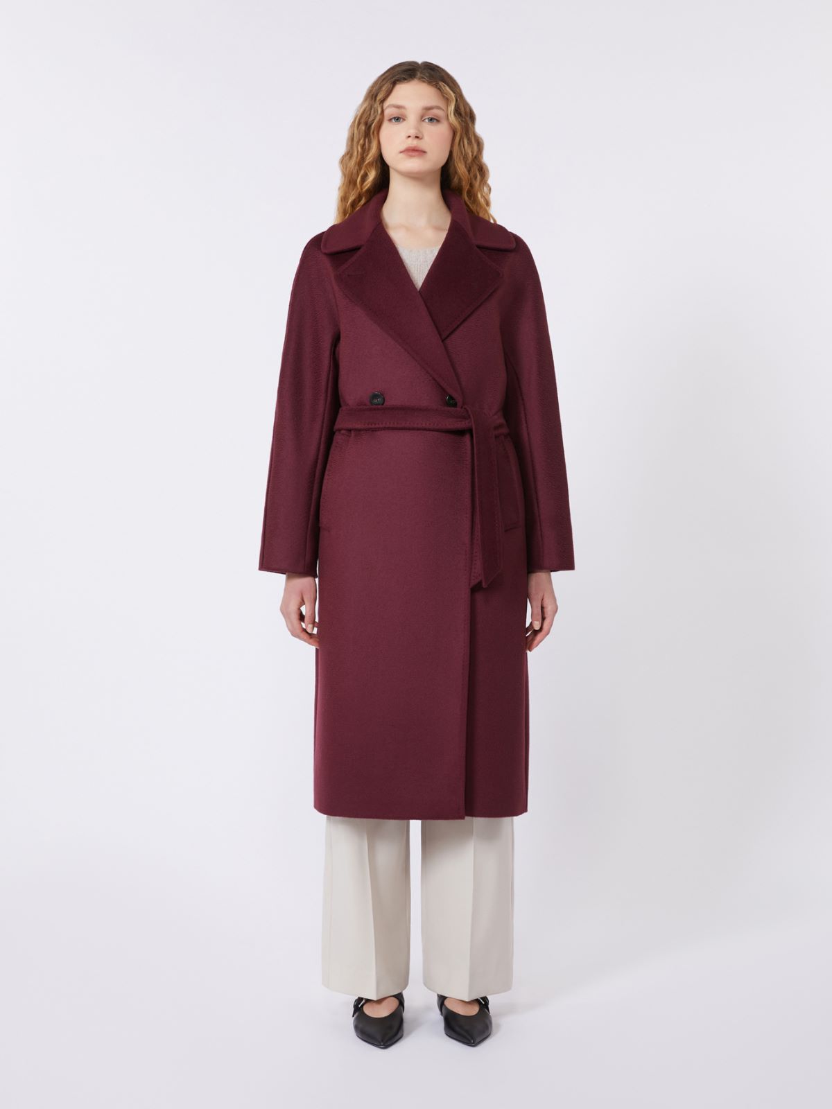 Wool robe coat - BORDEAUX - Weekend - 2