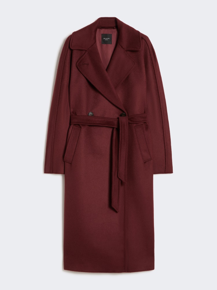 Cappotto Lungo Donna Invernale Con Cappuccio | Misto Lana Max-Length | Elegante E Caldo Con Fibbia | Taglie Reali