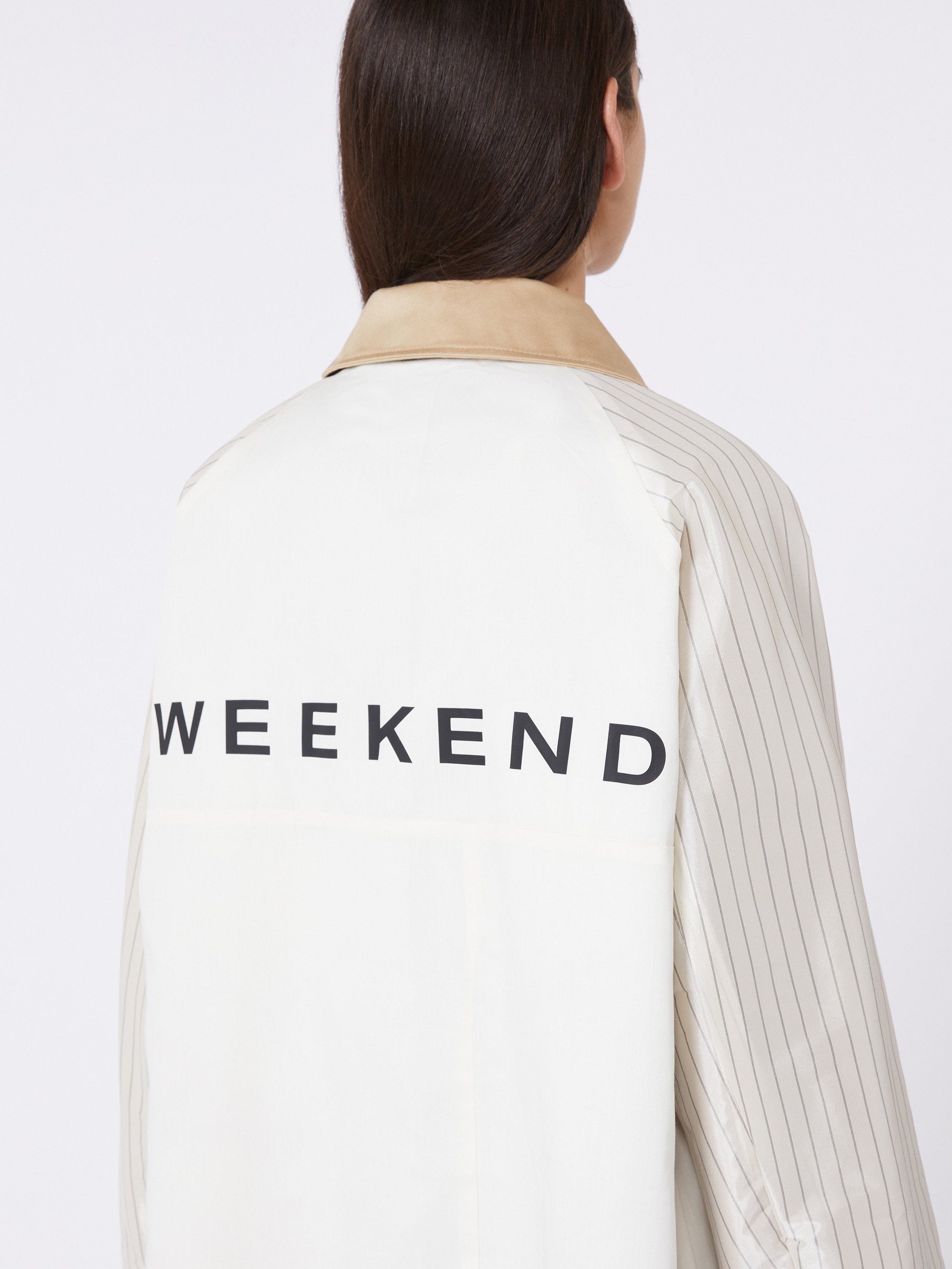 Water-repellent gabardine trench coat with print - PLUM - Weekend Max Mara - 5