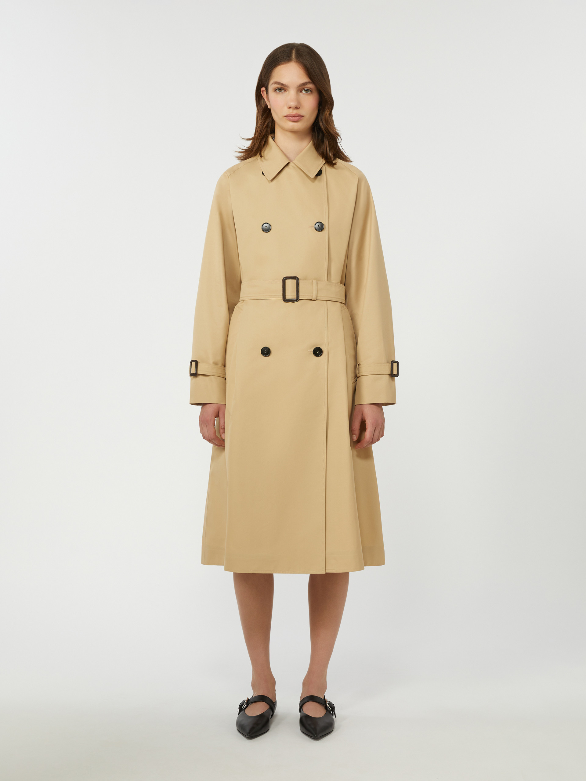 Reversible water-repellent gabardine trench coat - BEIGE - Weekend Max Mara - 2