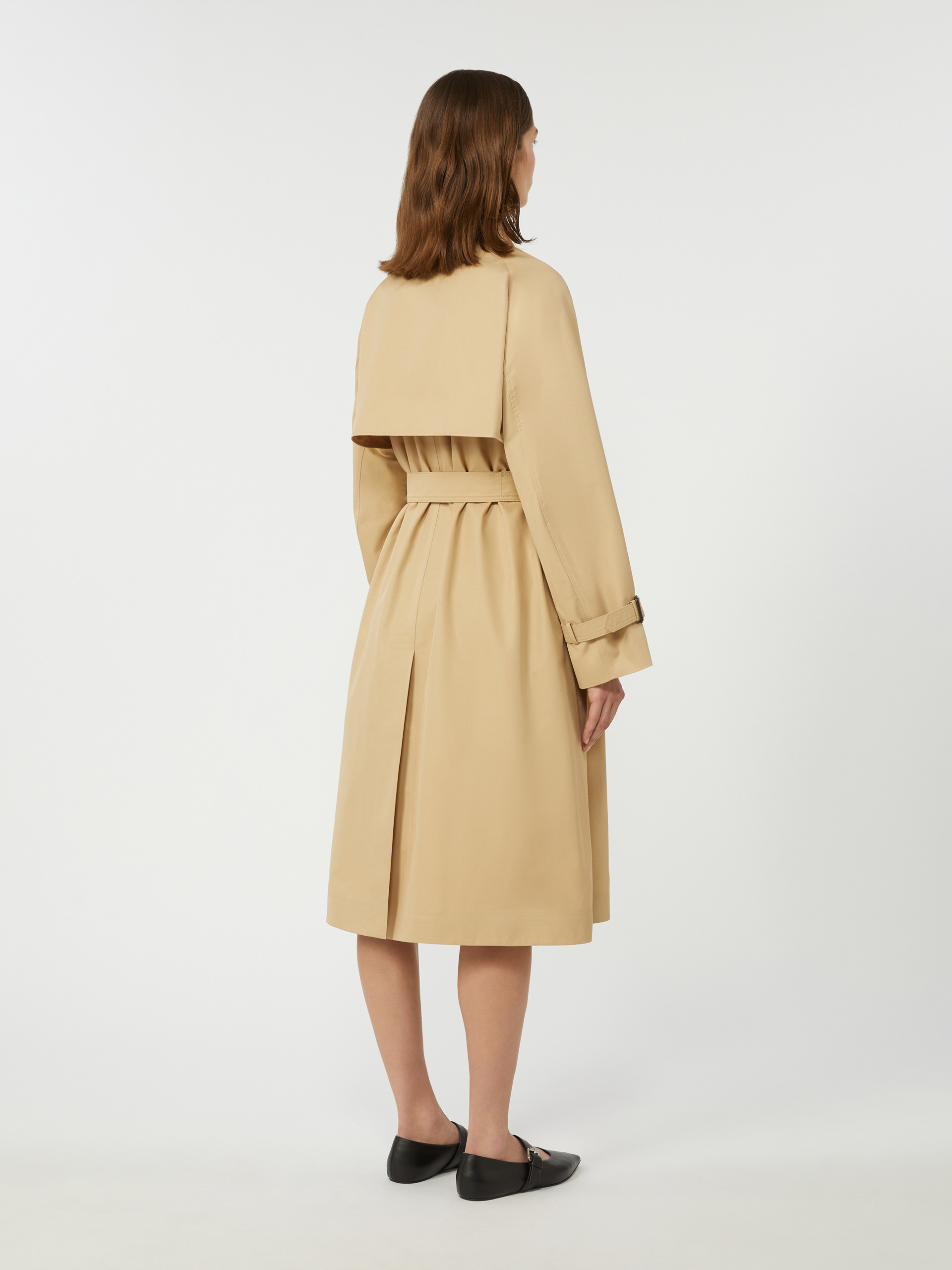 Reversible water-repellent gabardine trench coat - BEIGE - Weekend Max Mara - 3
