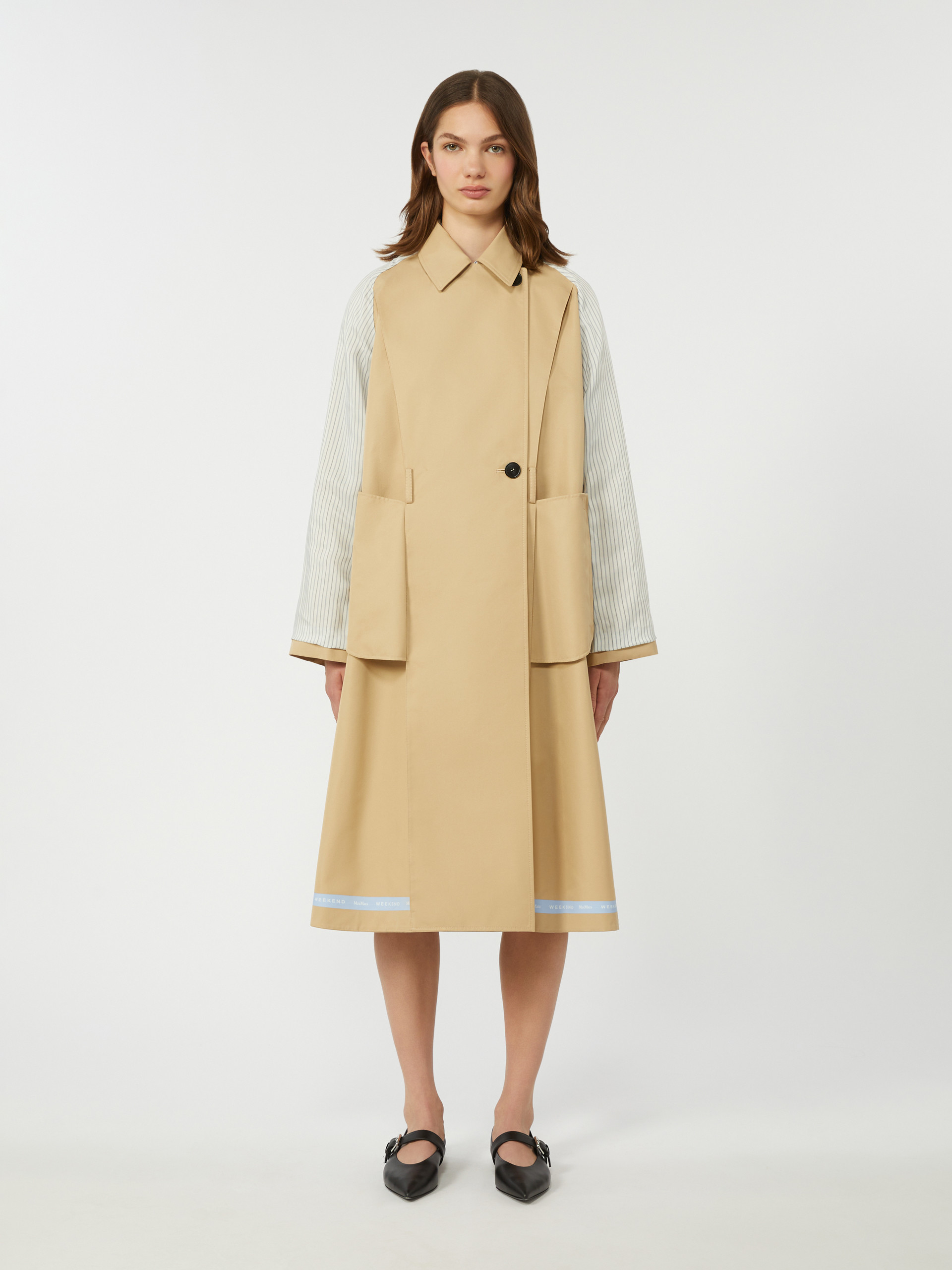 Reversible water-repellent gabardine trench coat - BEIGE - Weekend Max Mara - 4