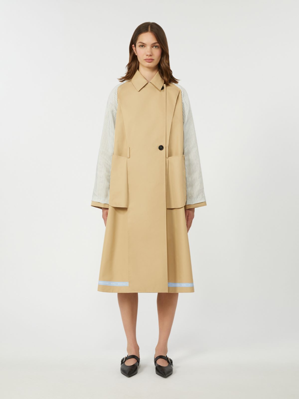 Reversible water-repellent gabardine trench coat - BEIGE - Weekend - 4