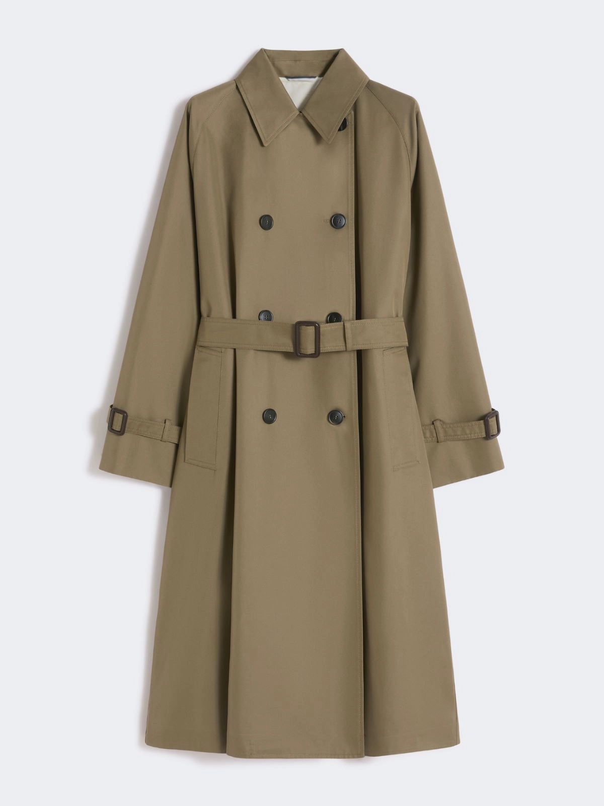 Reversible water-repellent gabardine trench coat, mud | Weekend Max Mara