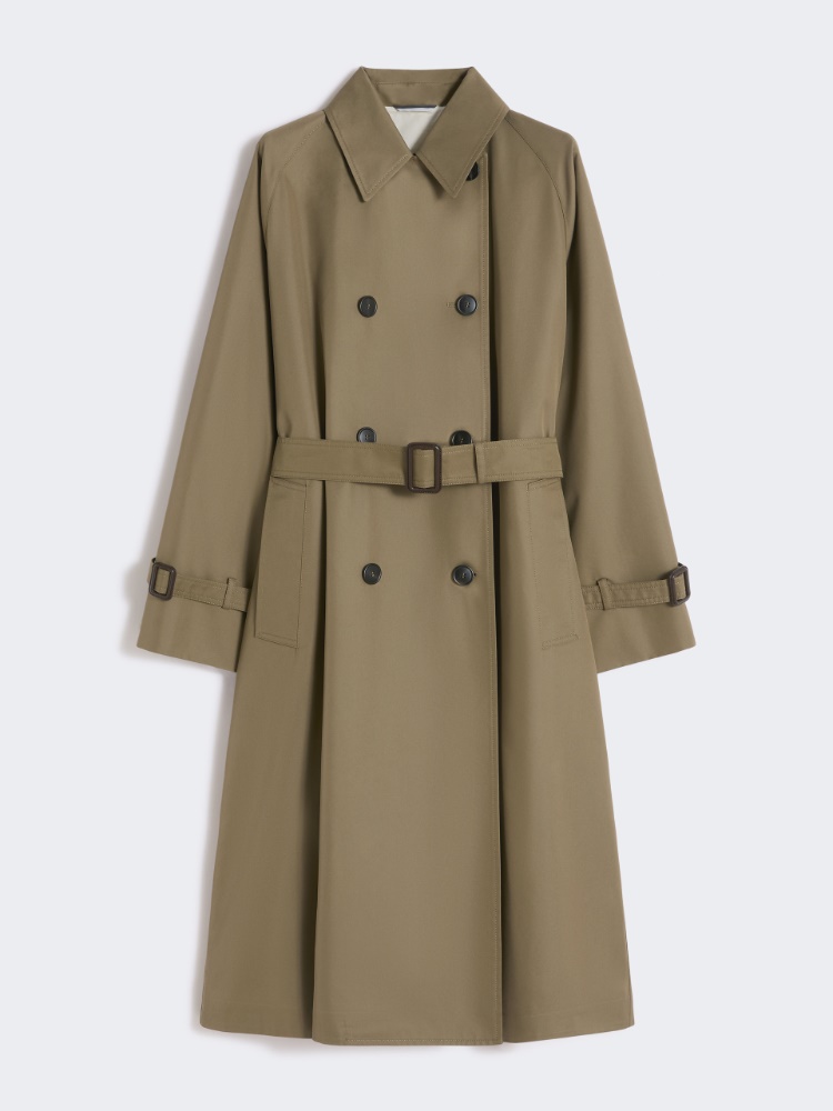 Reversible water-repellent gabardine trench coat - MUD - Weekend - 7