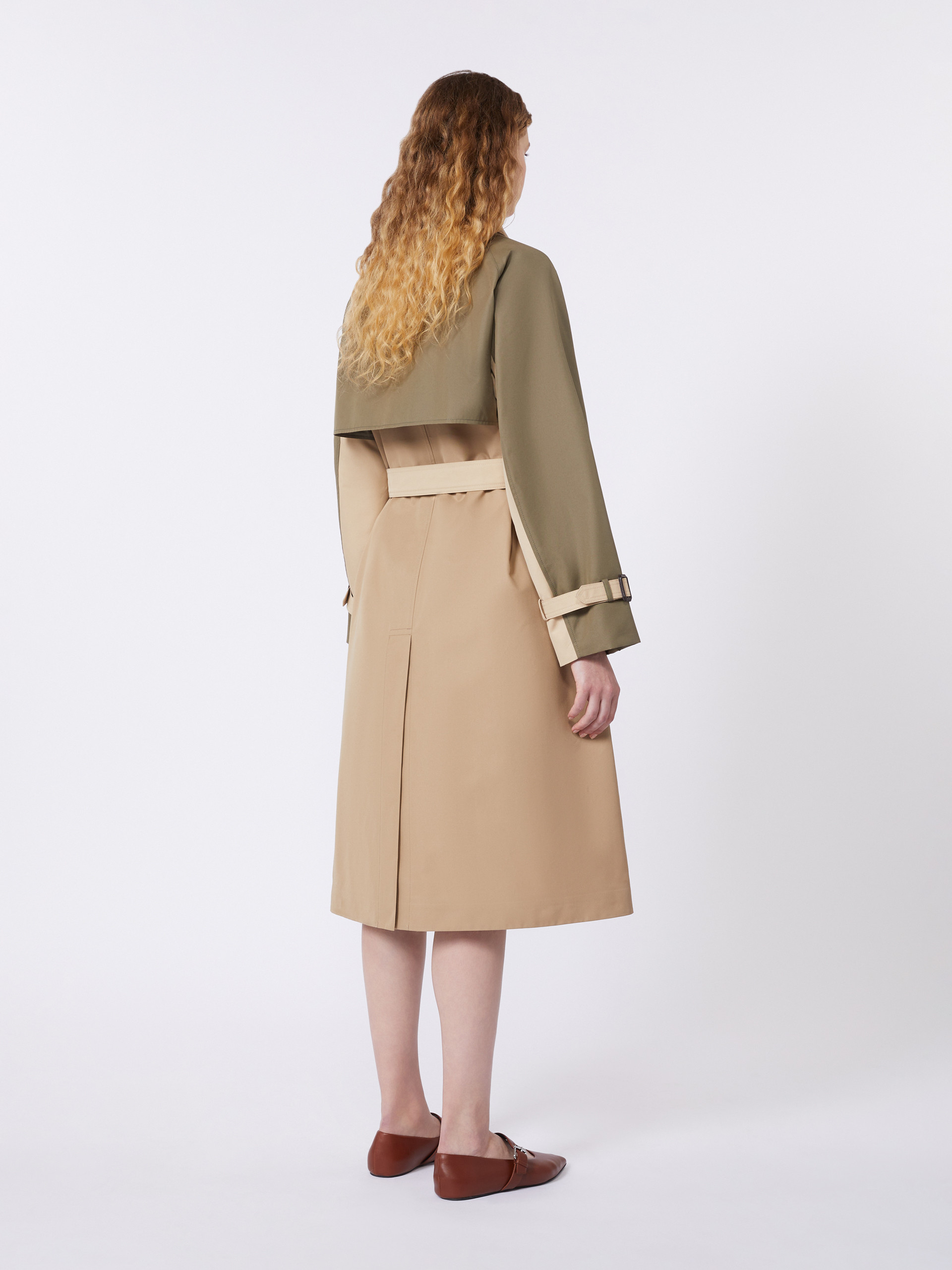 Reversible water-repellent gabardine trench coat - BEIGE - Weekend Max Mara - 3