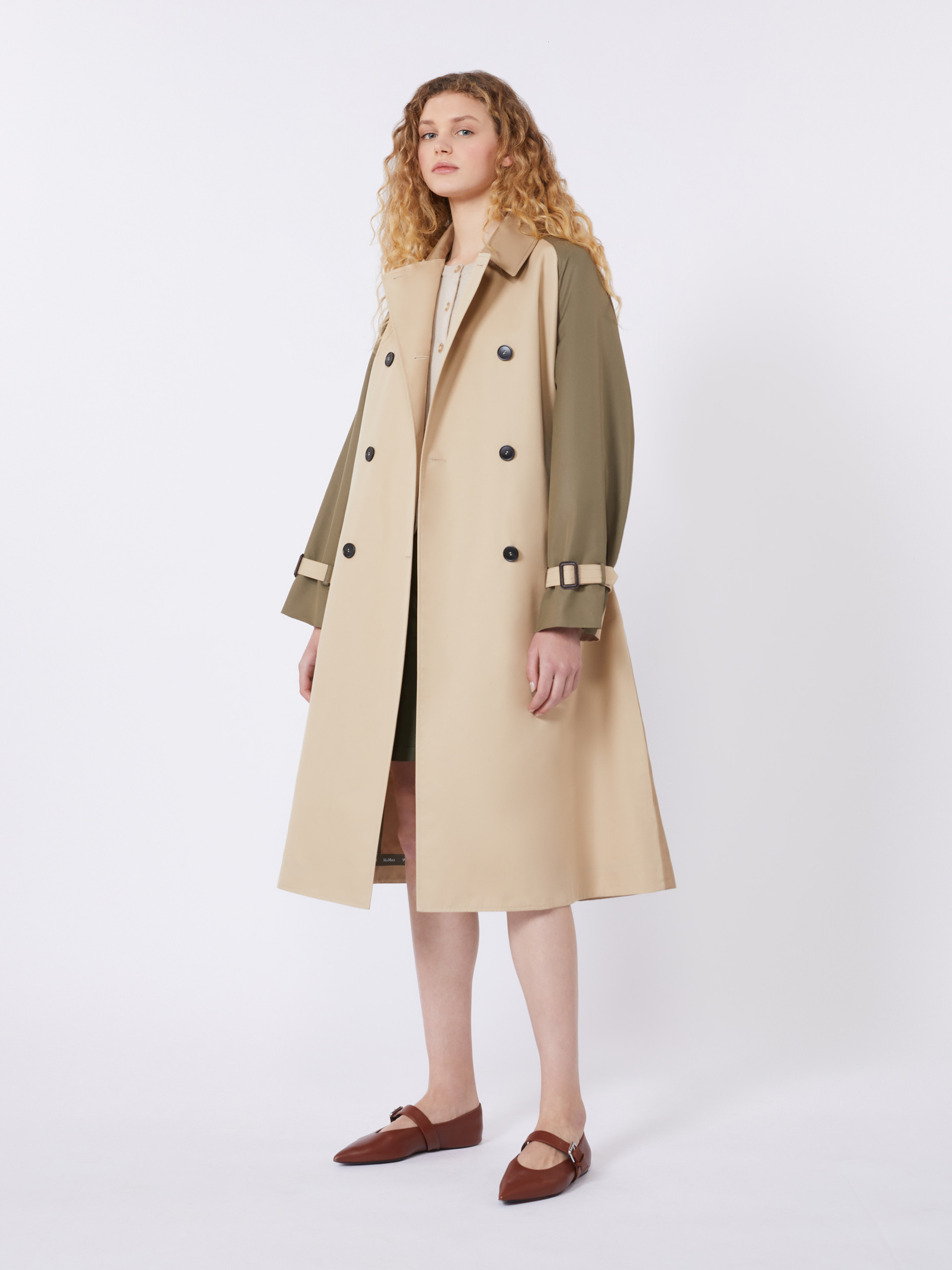 Reversible water-repellent gabardine trench coat - BEIGE - Weekend Max Mara