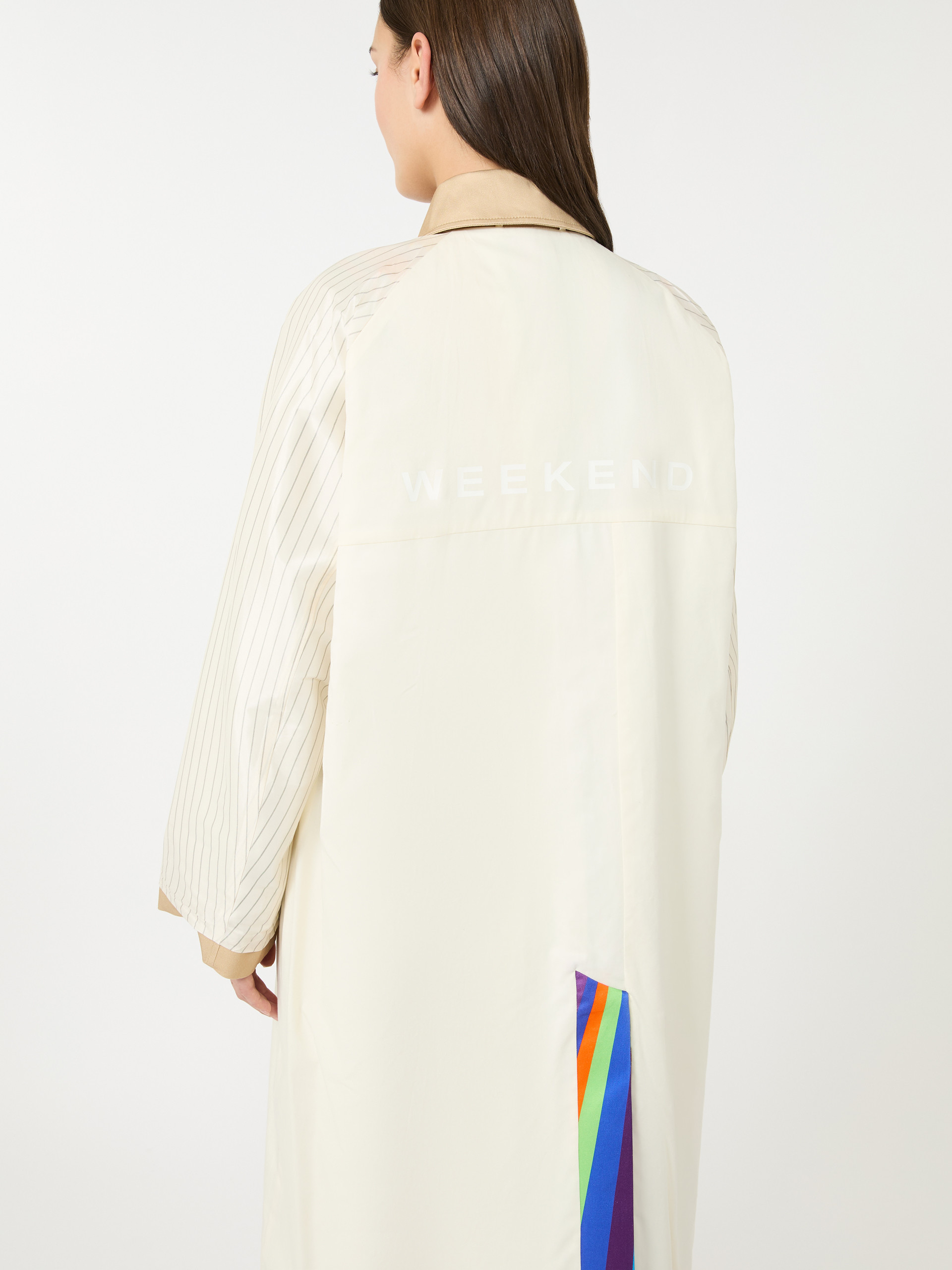 Trench coat in water-repellent cotton with rainbow print - MULTICOLOUR - Weekend Max Mara - 5