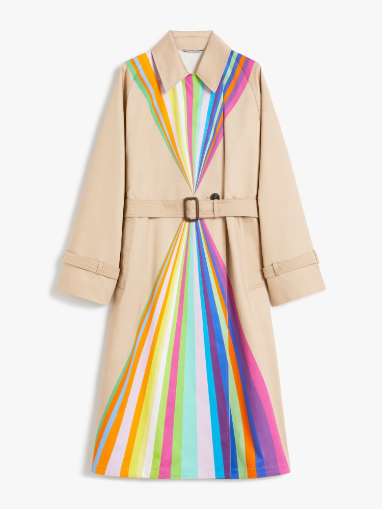 Trench in cotone antigoccia con stampa arcobaleno - MULTICOLOR - Weekend - 7