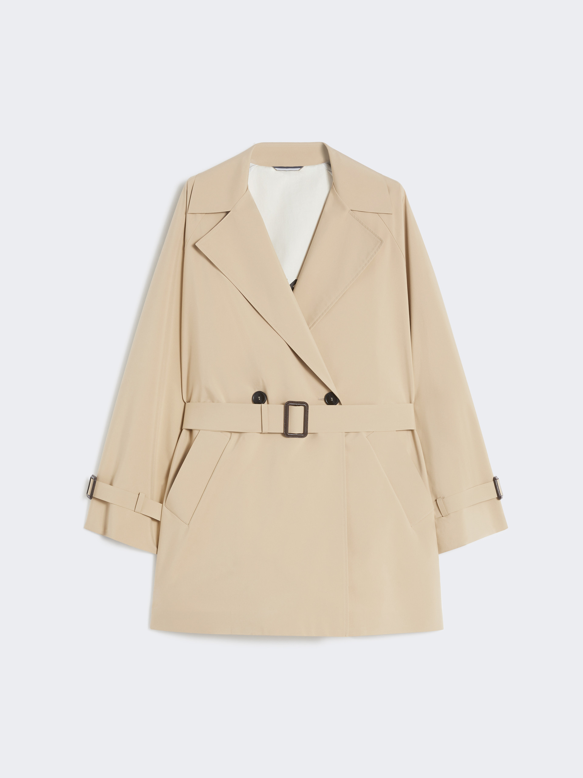 Short trench coat in water-repellent canvas - BEIGE - Weekend Max Mara - 4