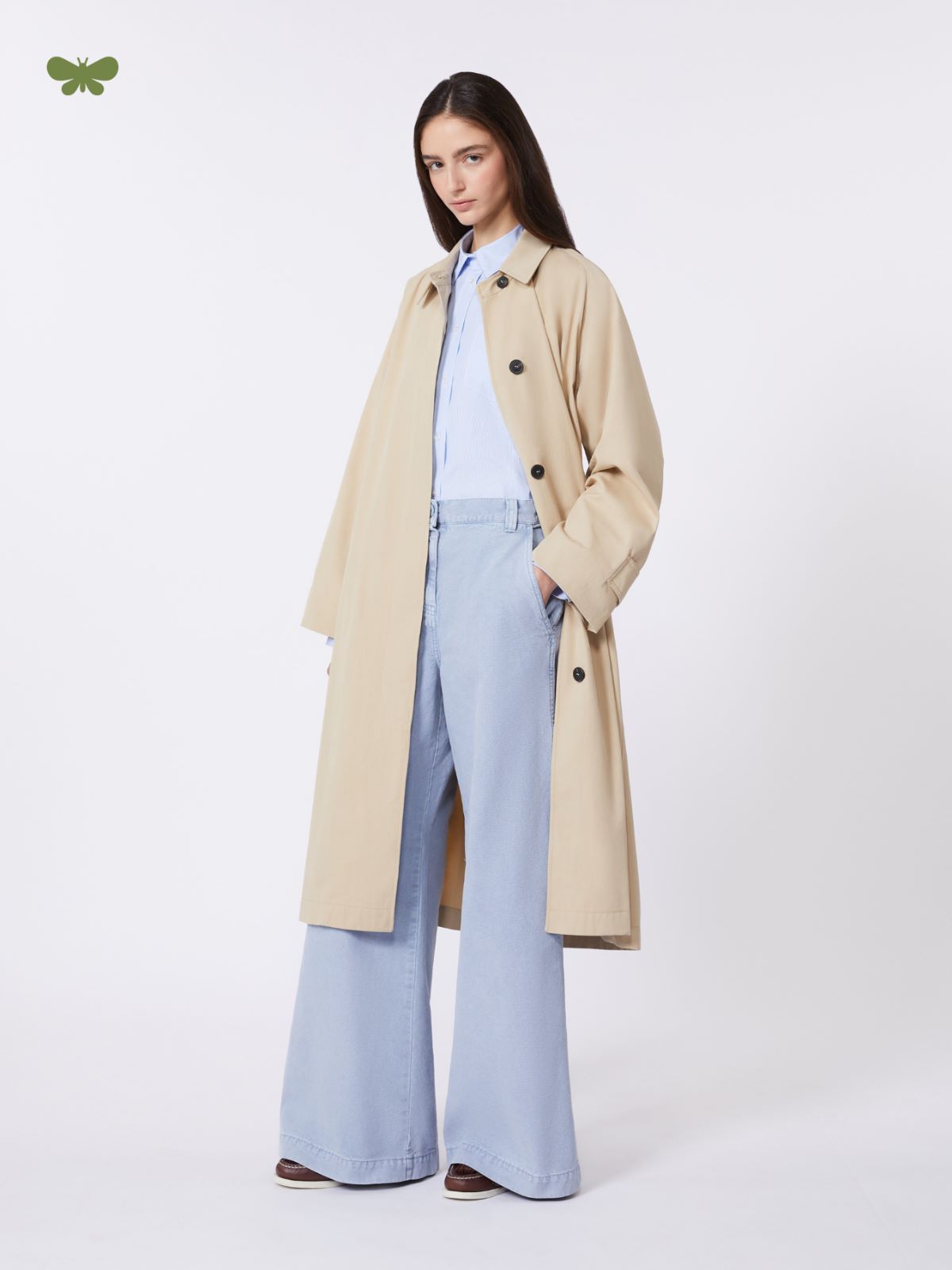 Water-repellent cotton trench coat - BEIGE - Weekend