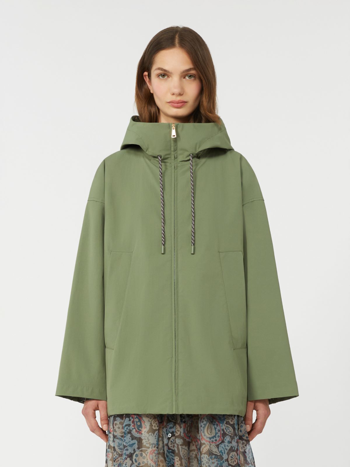 Water-repellent fabric windbreaker - OLIVE GREEN - Weekend - 2