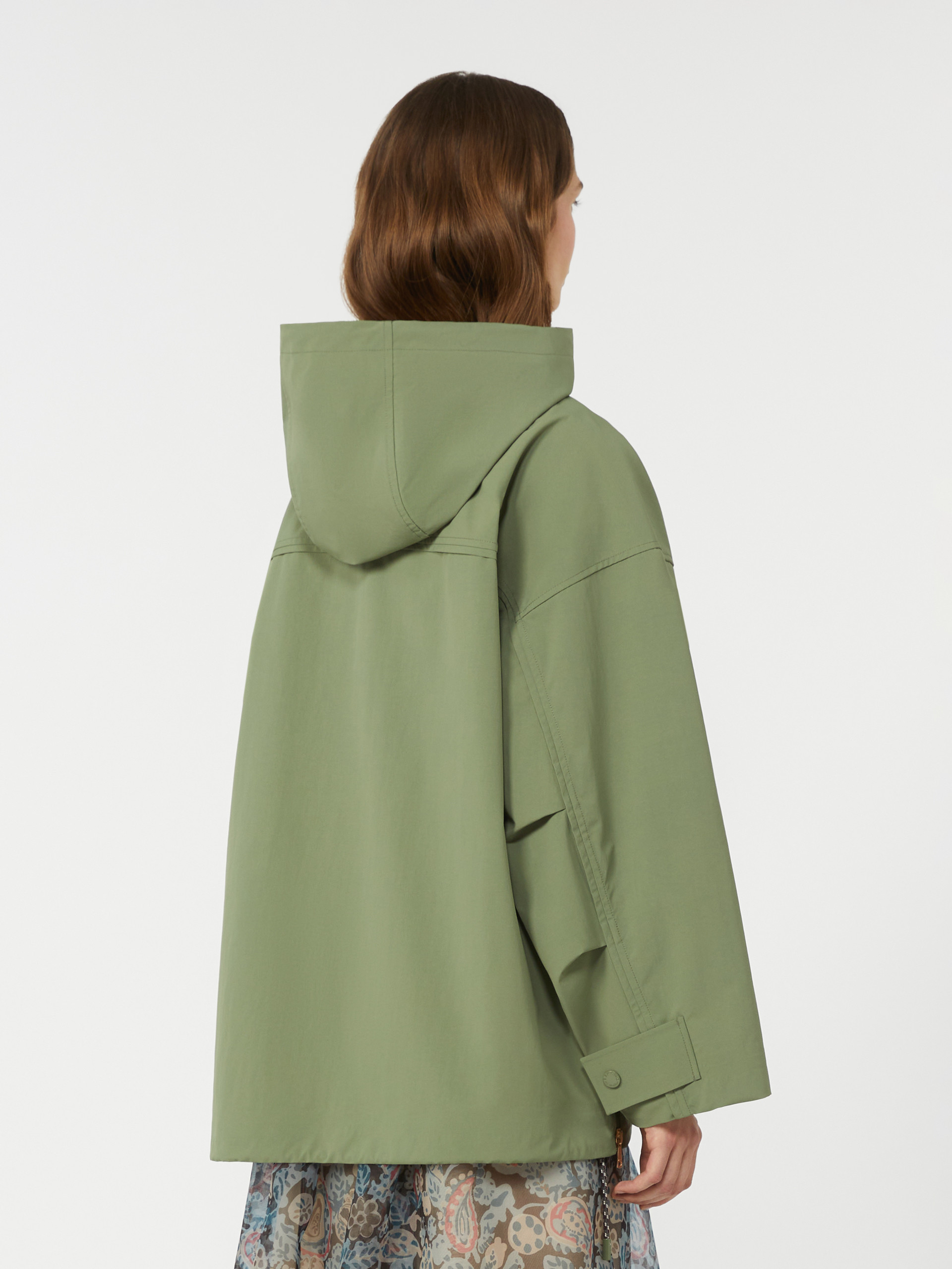 Water-repellent fabric windbreaker - OLIVE GREEN - Weekend Max Mara - 3