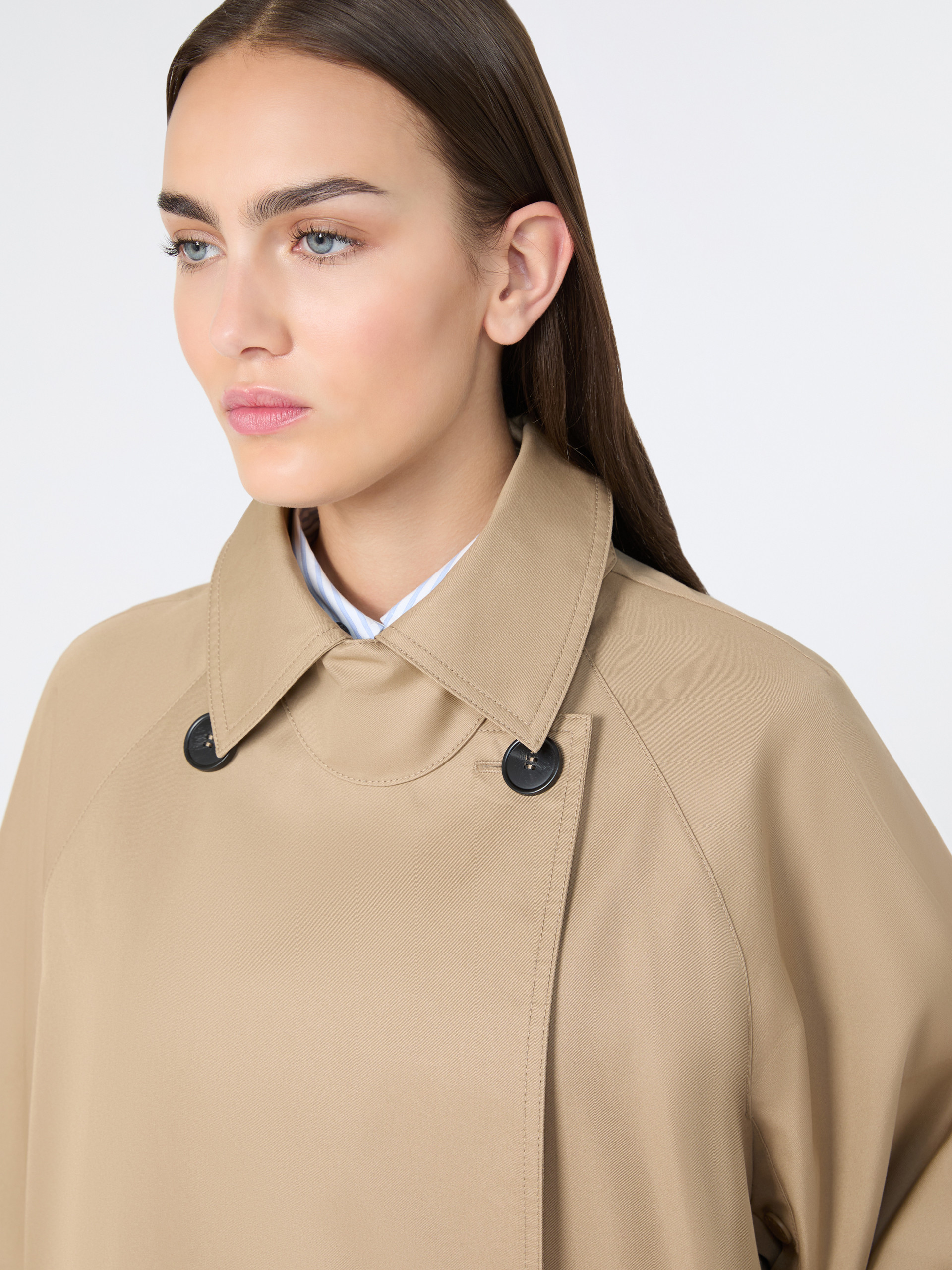 Water-repellent padded gabardine trench coat - HAZELNUT BROWN - Weekend Max Mara - 4