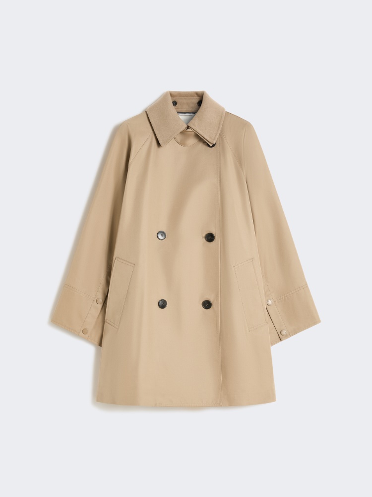 Water-repellent padded gabardine trench coat - HAZELNUT BROWN - Weekend - 7