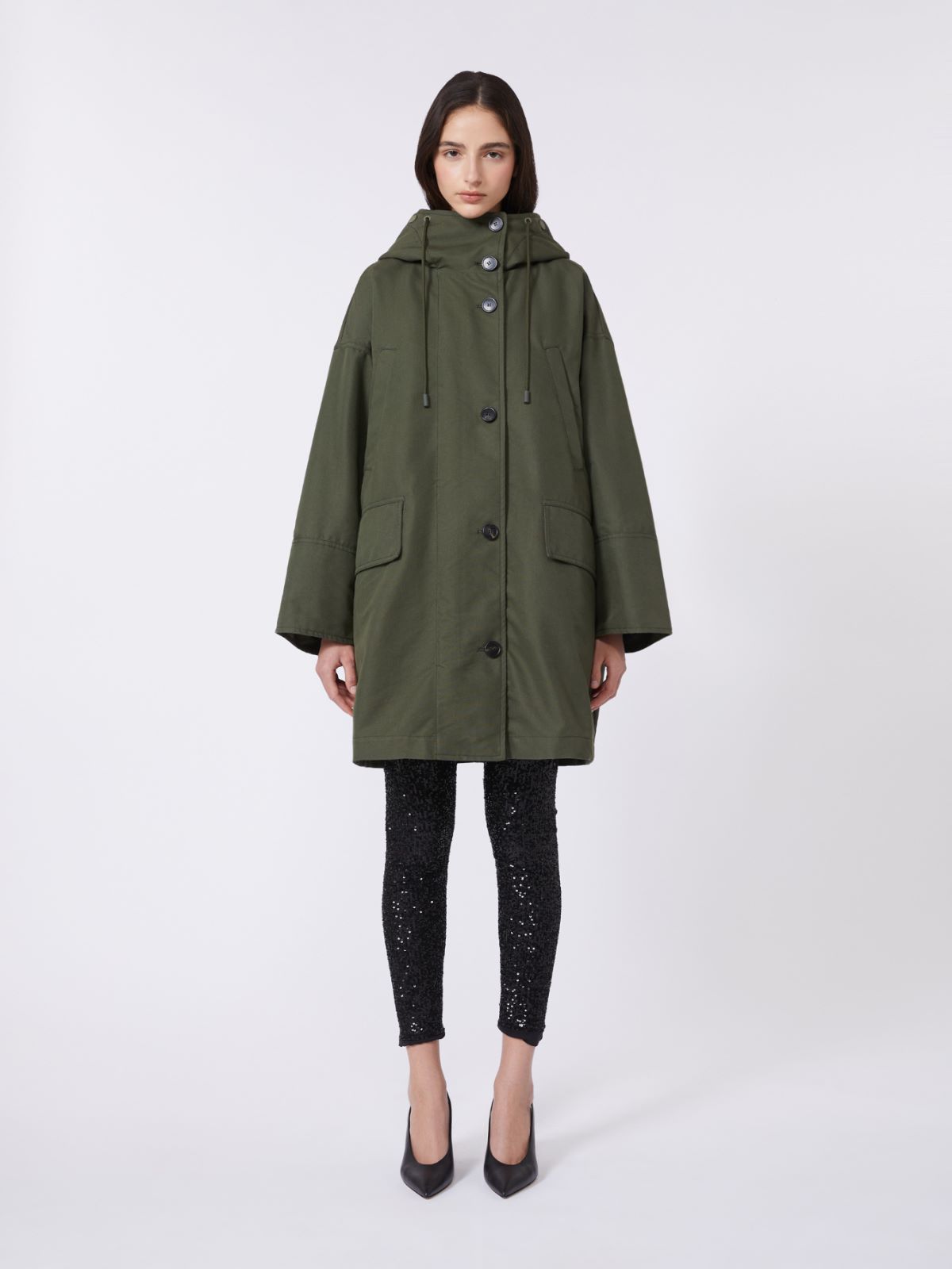 Parka in canvas antigoccia - VERDE KAKI - Weekend - 2
