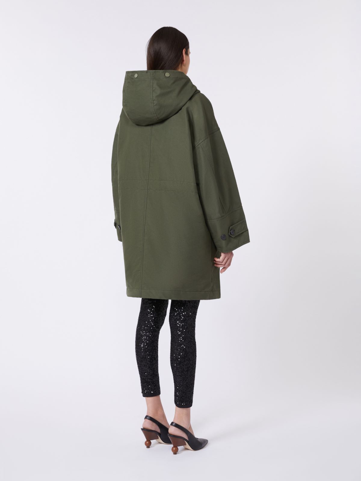 Parka in canvas antigoccia - VERDE KAKI - Weekend - 3