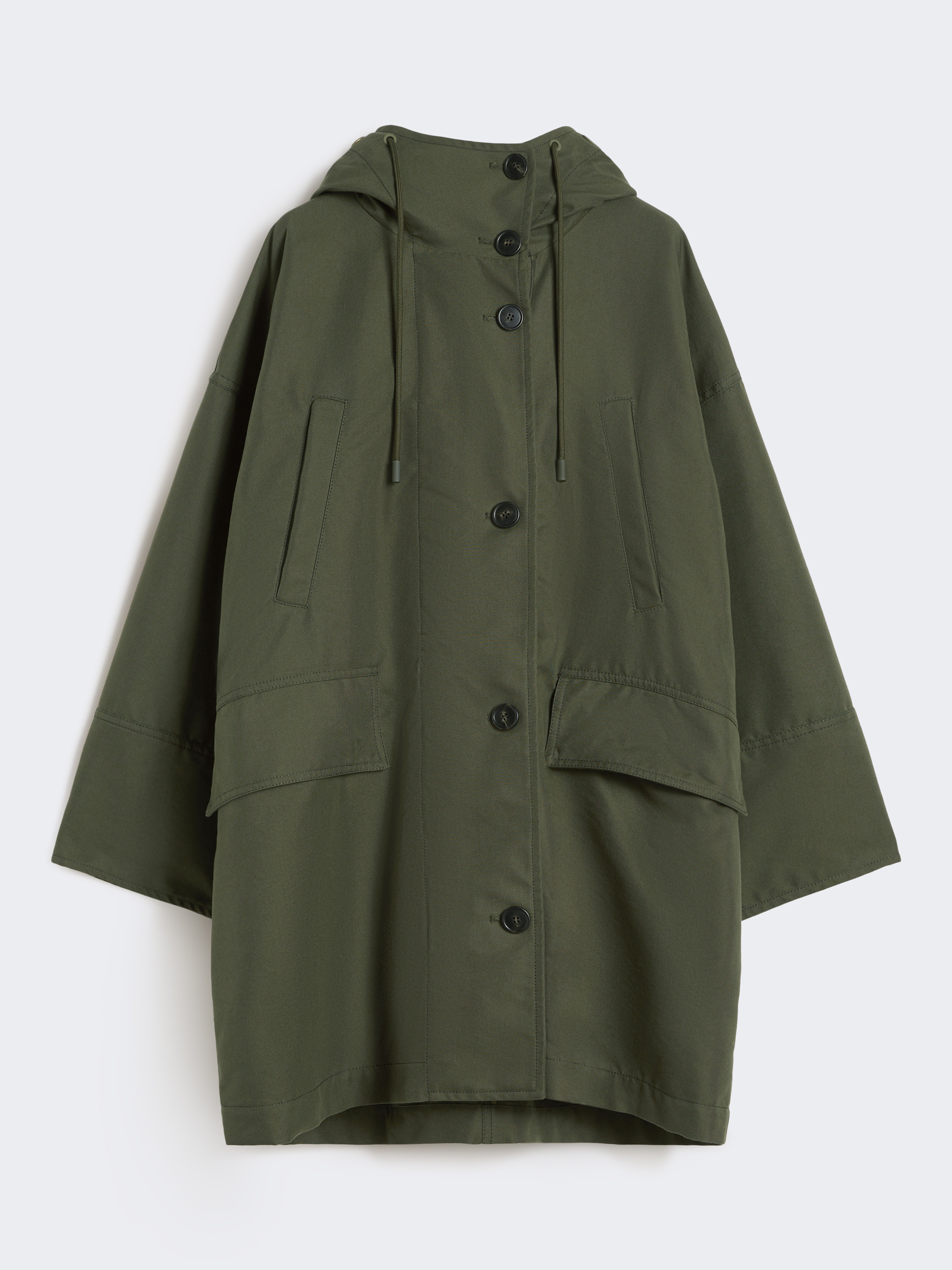 Parka in canvas antigoccia - VERDE KAKI - Weekend Max Mara - 7