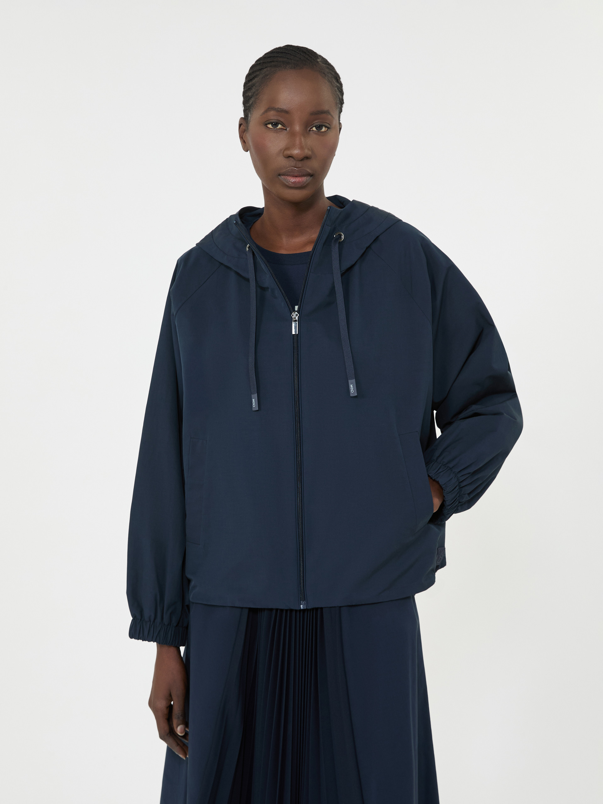 Technical fabric windbreaker - NAVY - Weekend Max Mara - 4