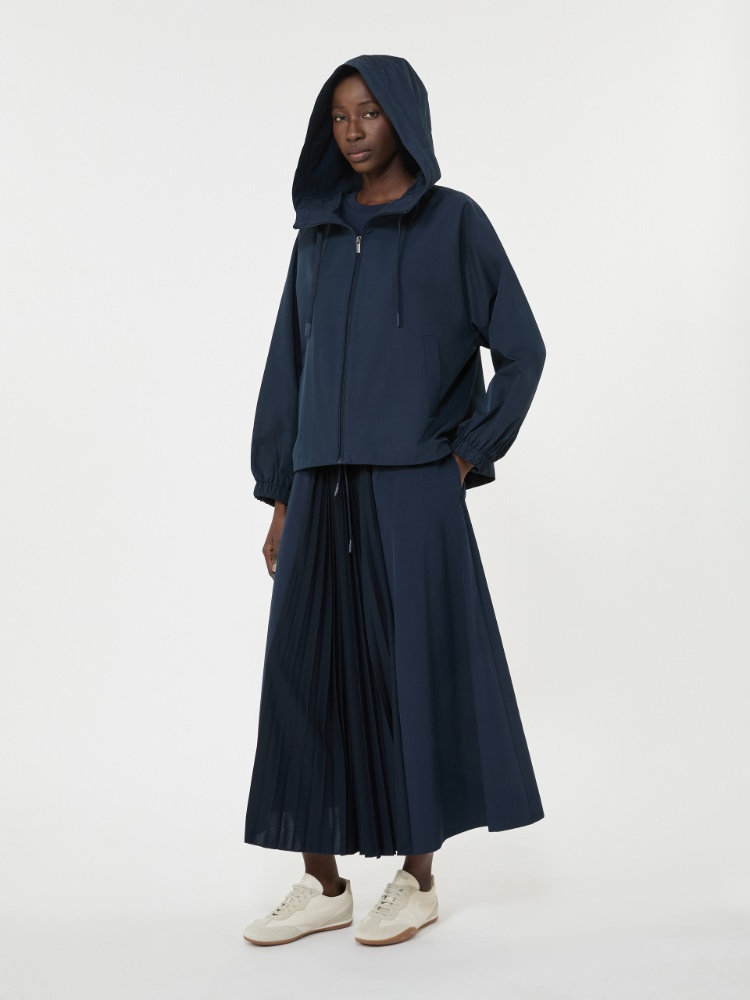 Technical fabric windbreaker, navy | Weekend Max Mara