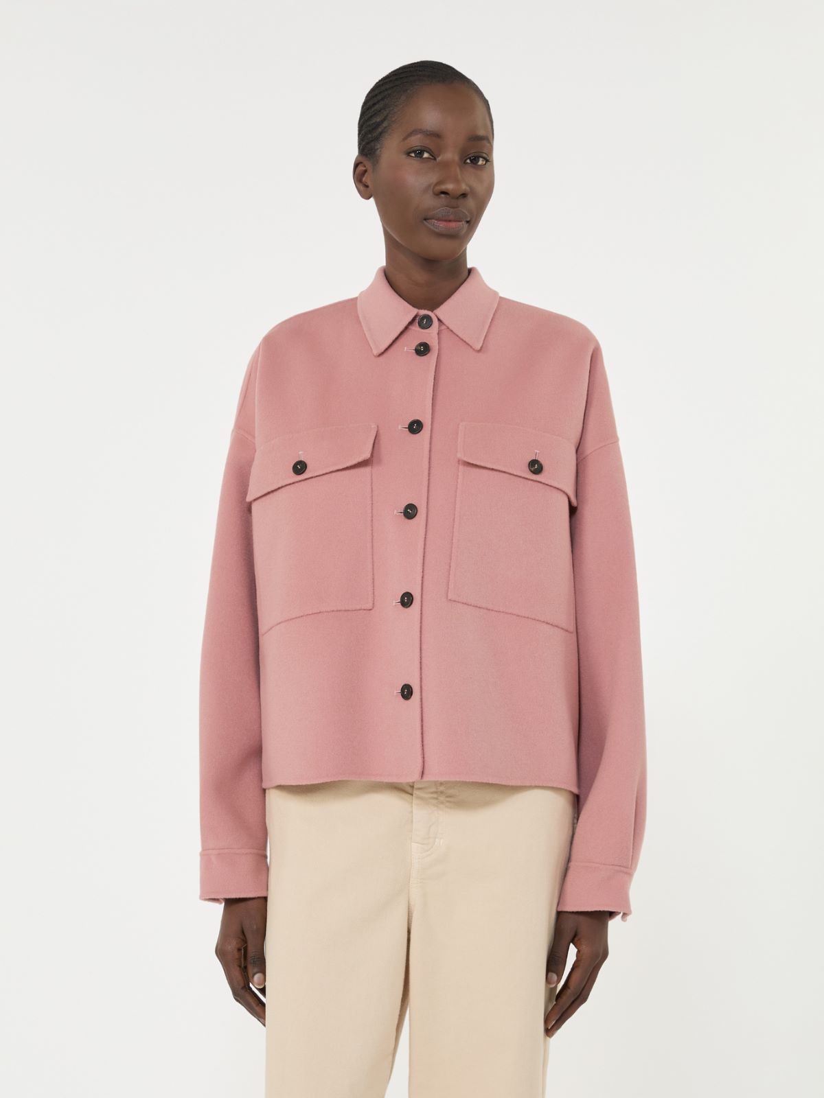 Double-faced wool-blend jacket - ANTIQUE ROSE - Weekend - 2