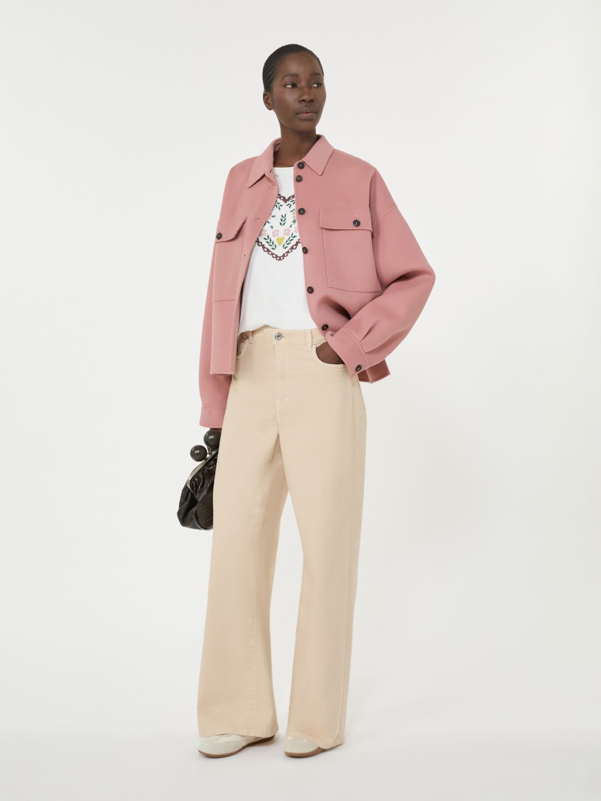 Double-faced wool-blend jacket - ANTIQUE ROSE - Weekend