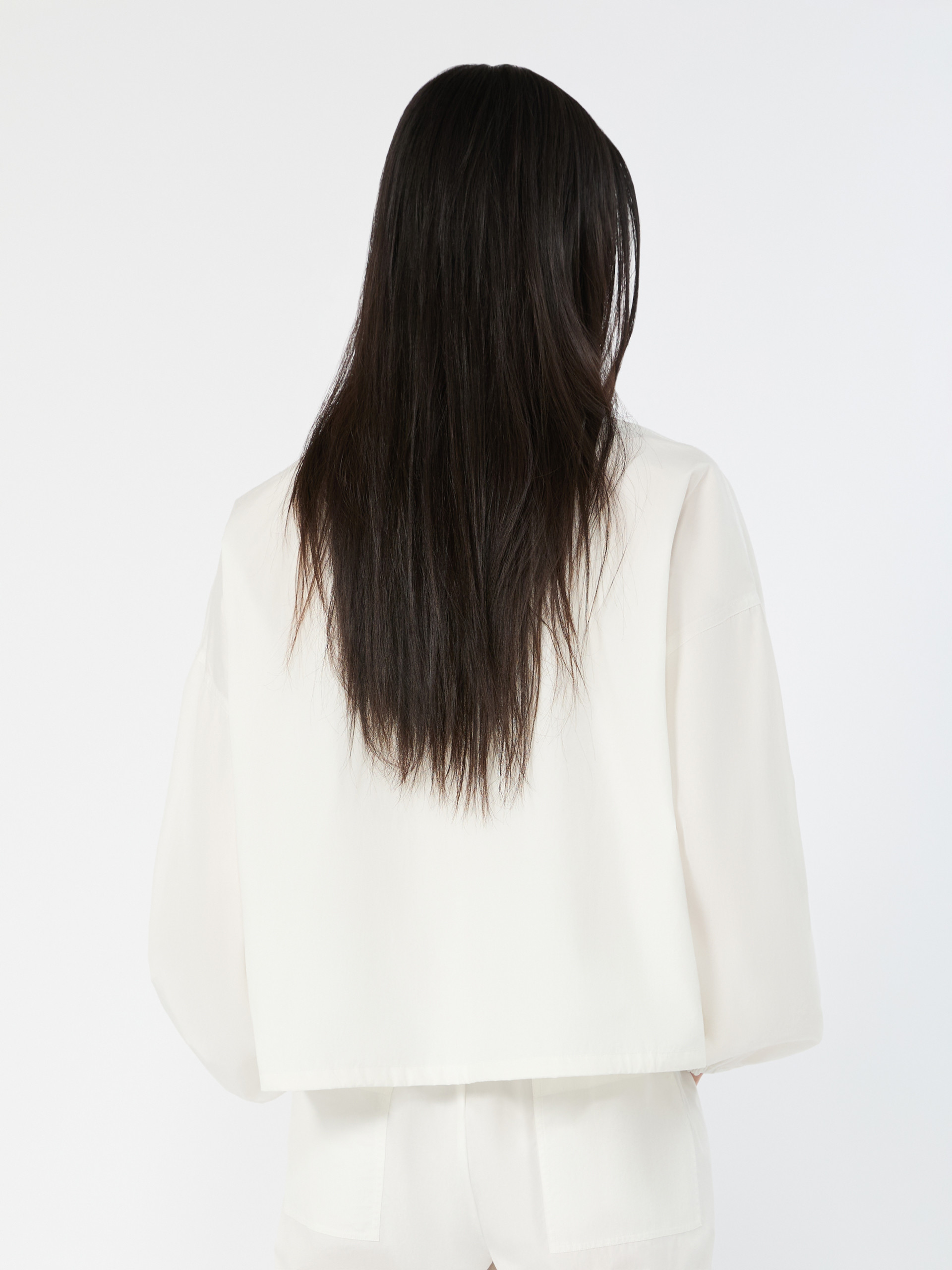 Oversized jacket in cotton poplin - IVORY - Weekend Max Mara - 3