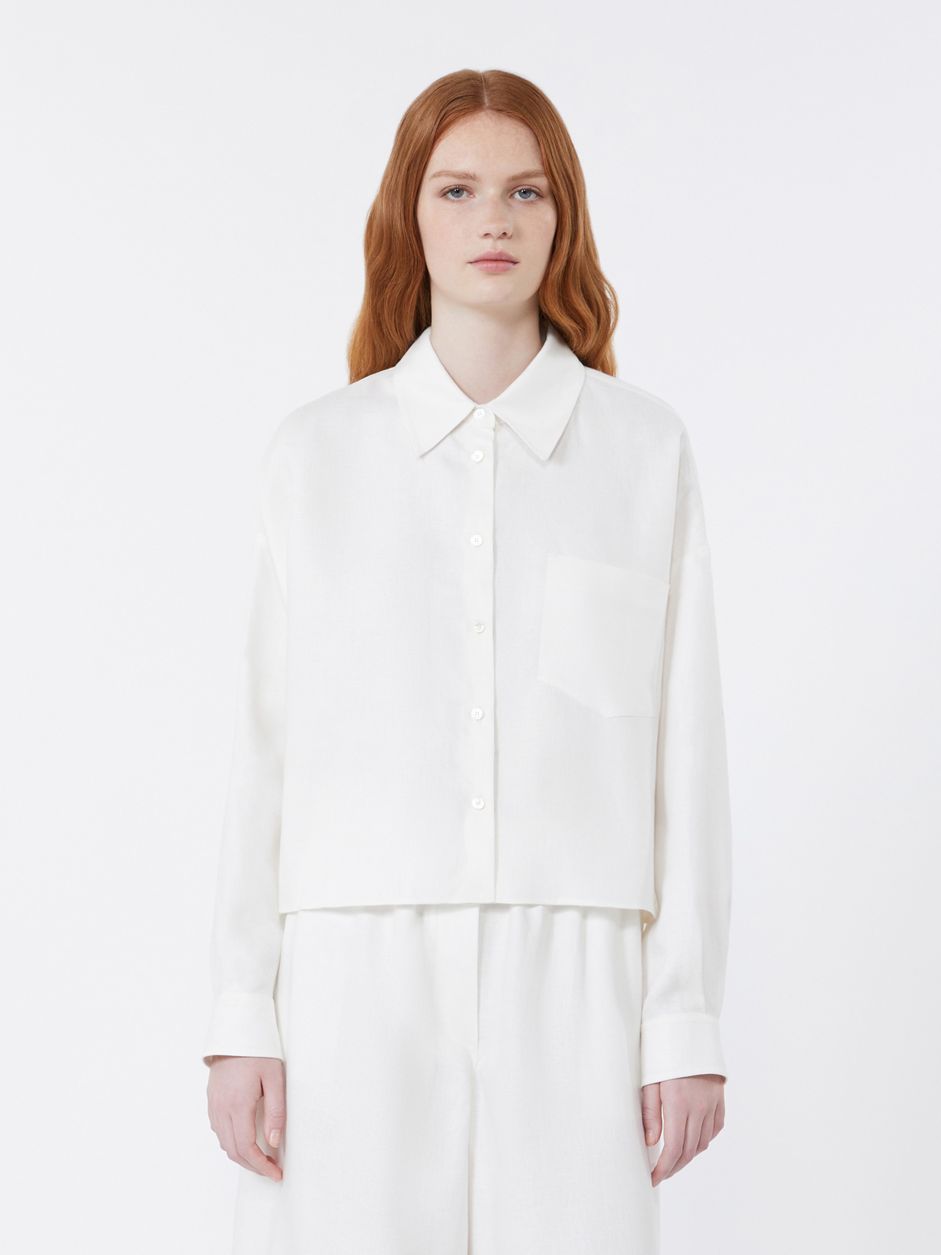 Linen canvas jacket - WHITE - Weekend Max Mara - 2