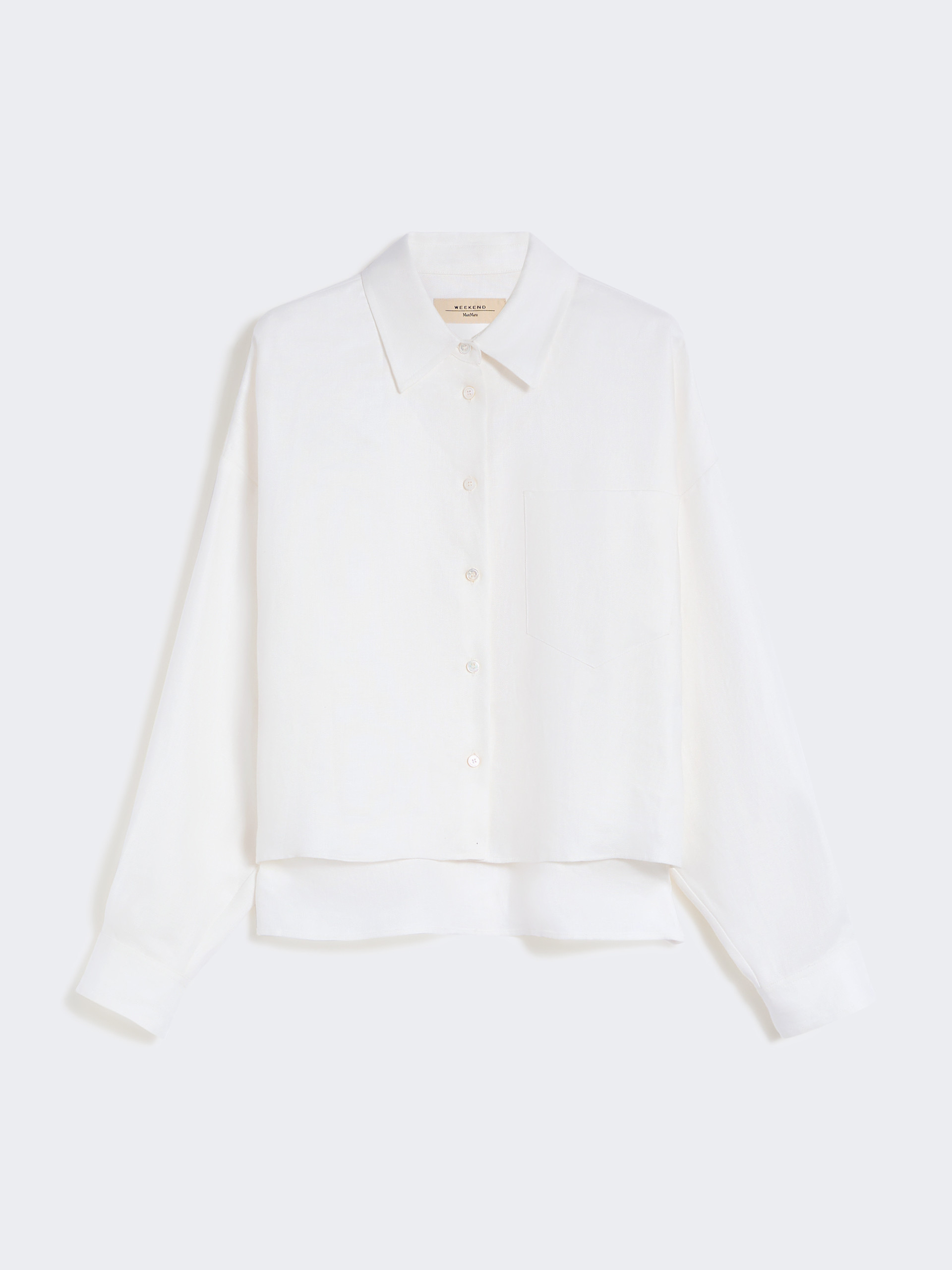 Linen canvas jacket - WHITE - Weekend Max Mara - 5