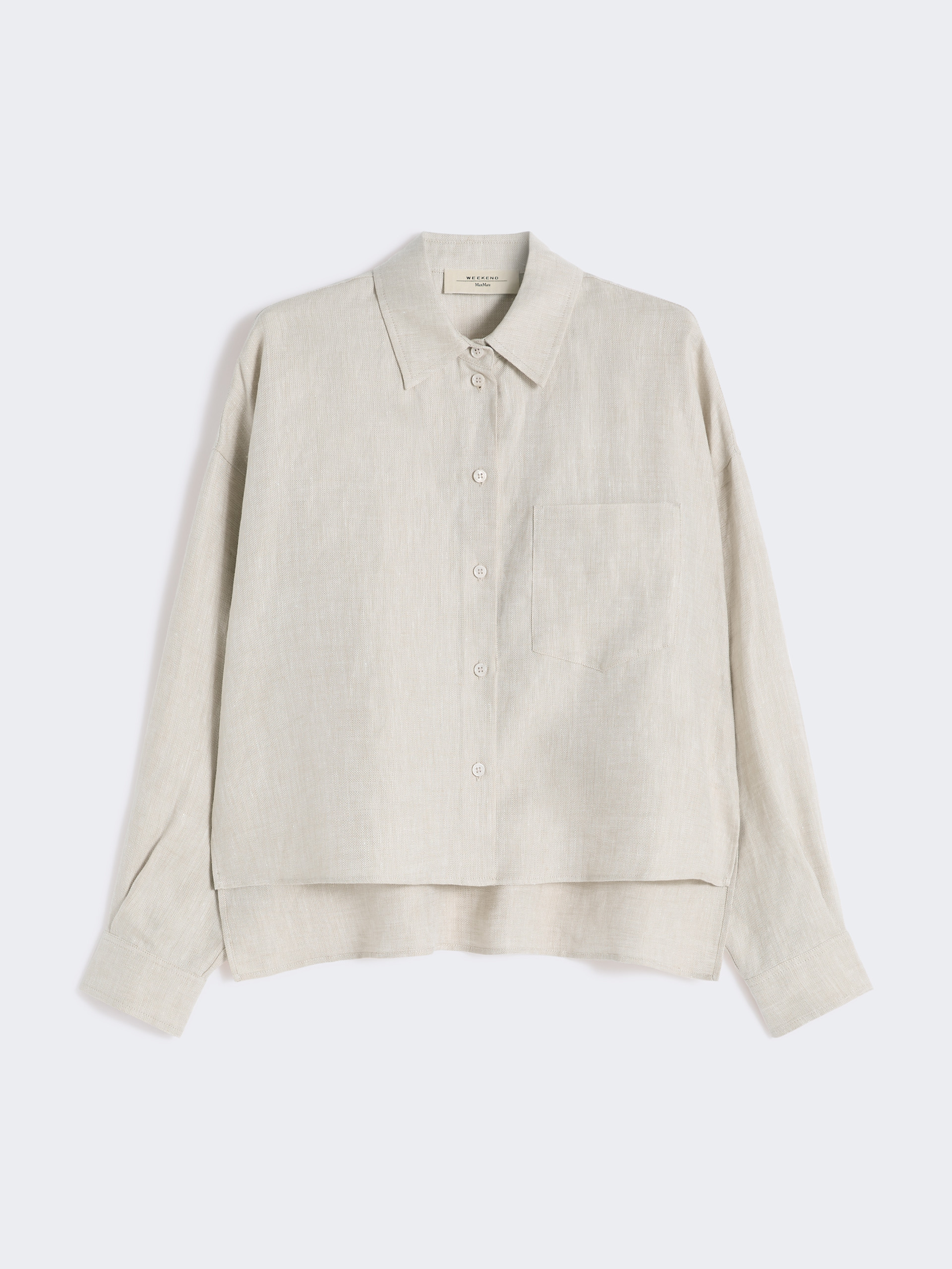 Linen canvas jacket - ECRU - Weekend Max Mara - 5