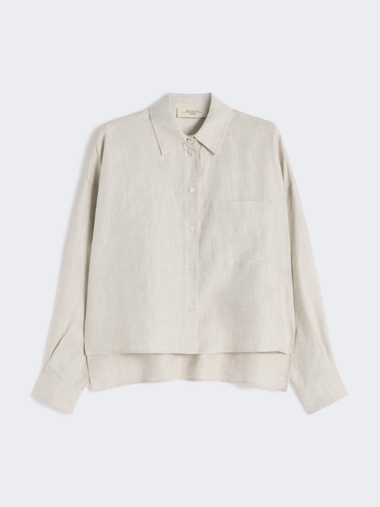 Linen canvas jacket - ECRU - Weekend - 6