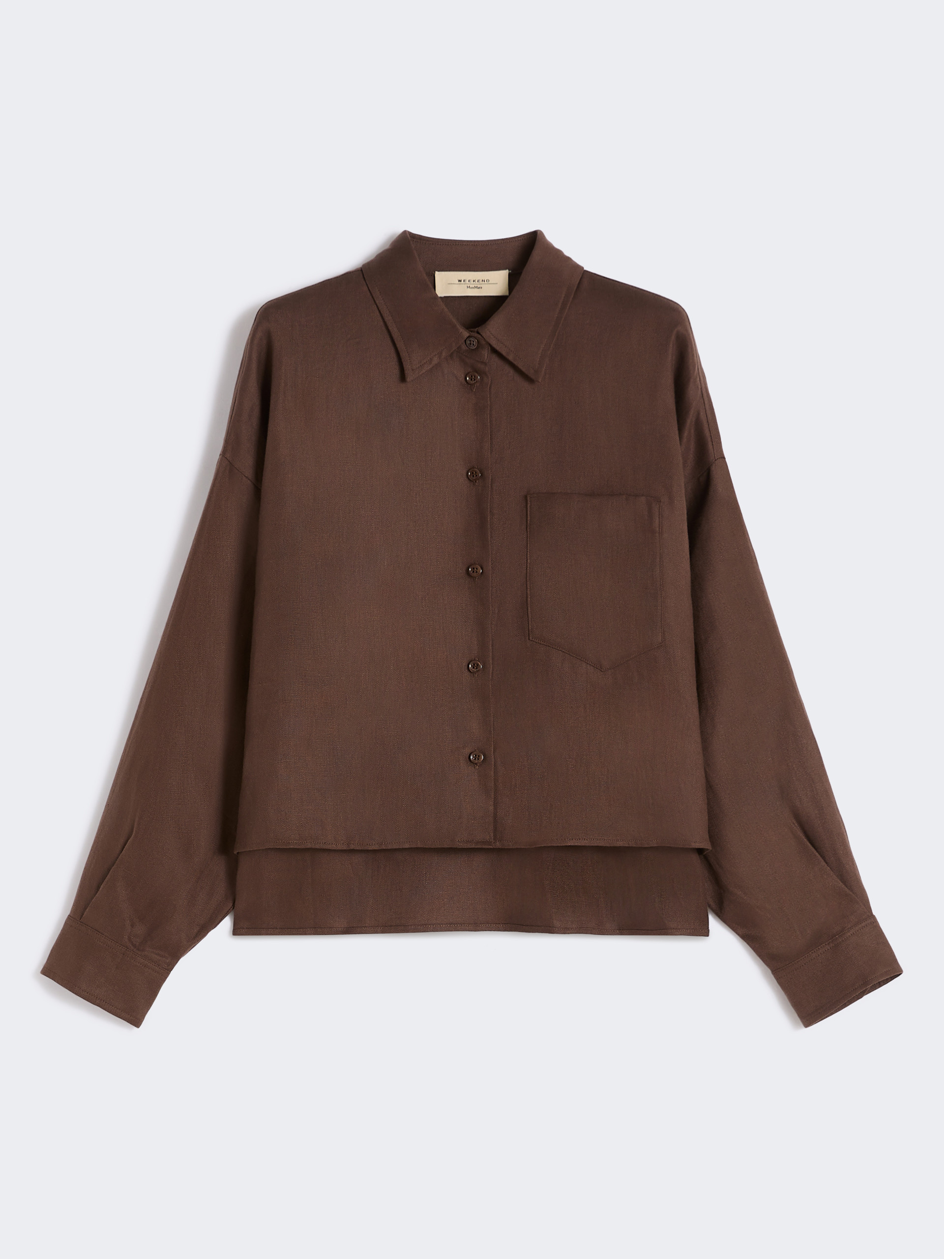 Linen canvas jacket - CHOCOLATE - Weekend Max Mara - 5