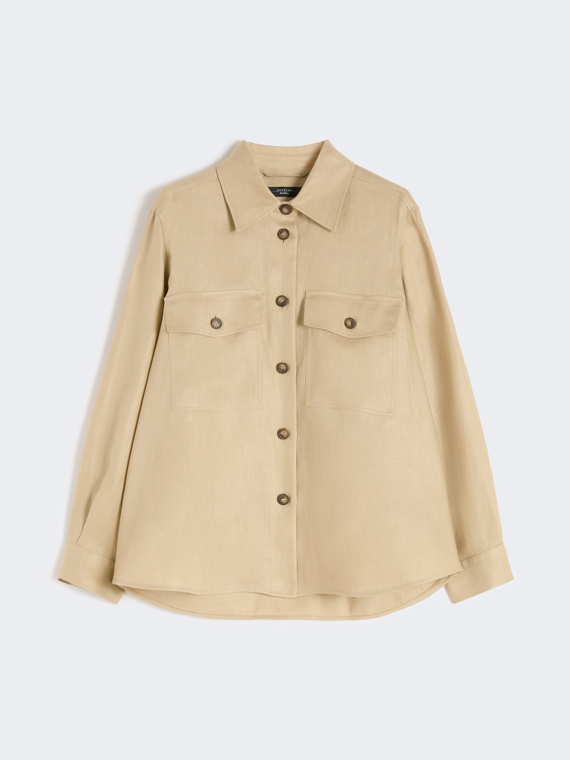 Linen workwear jacket - SAND - Weekend Max Mara - 5