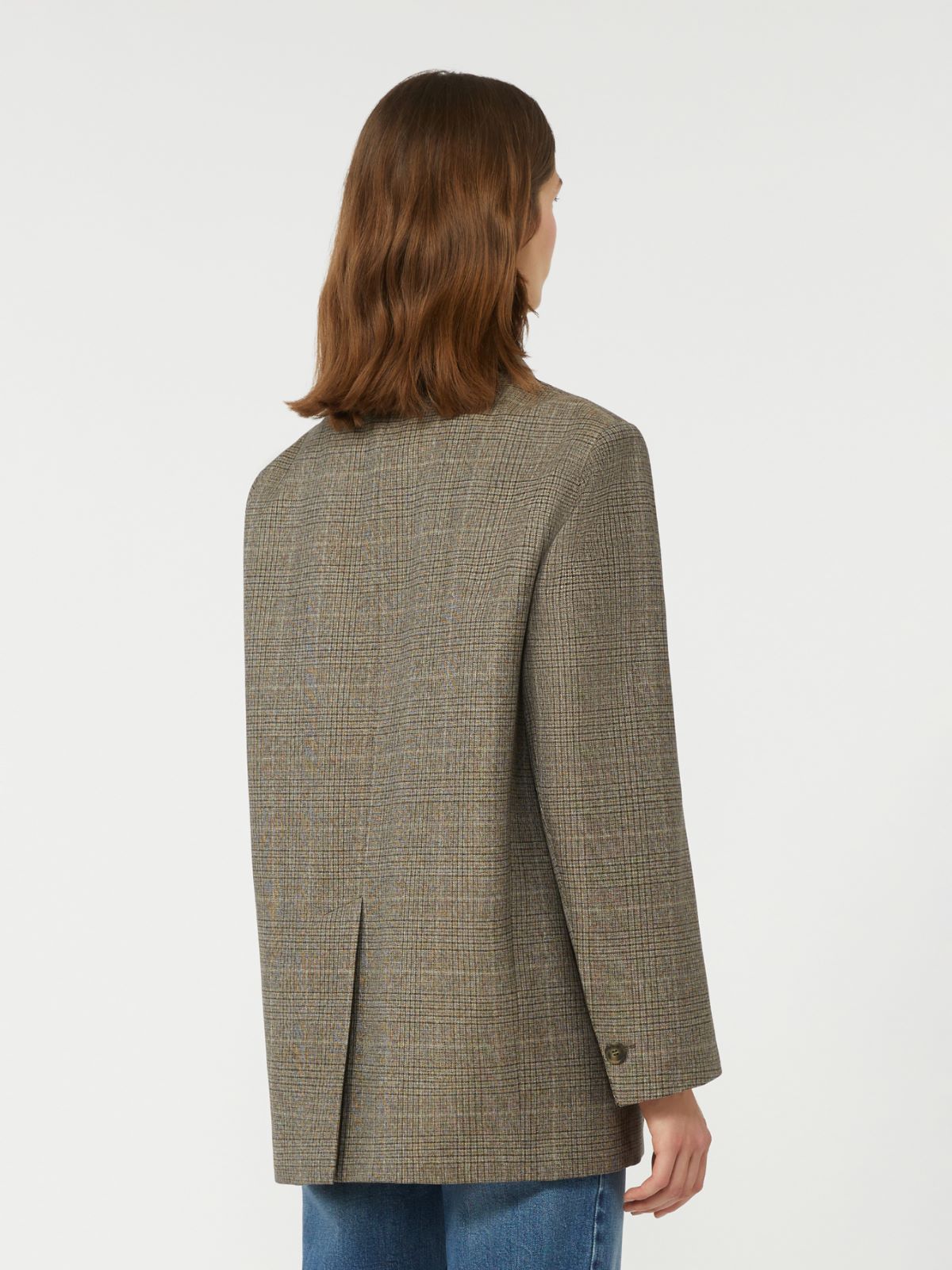 Oversized wool blazer - BROWN - Weekend - 3