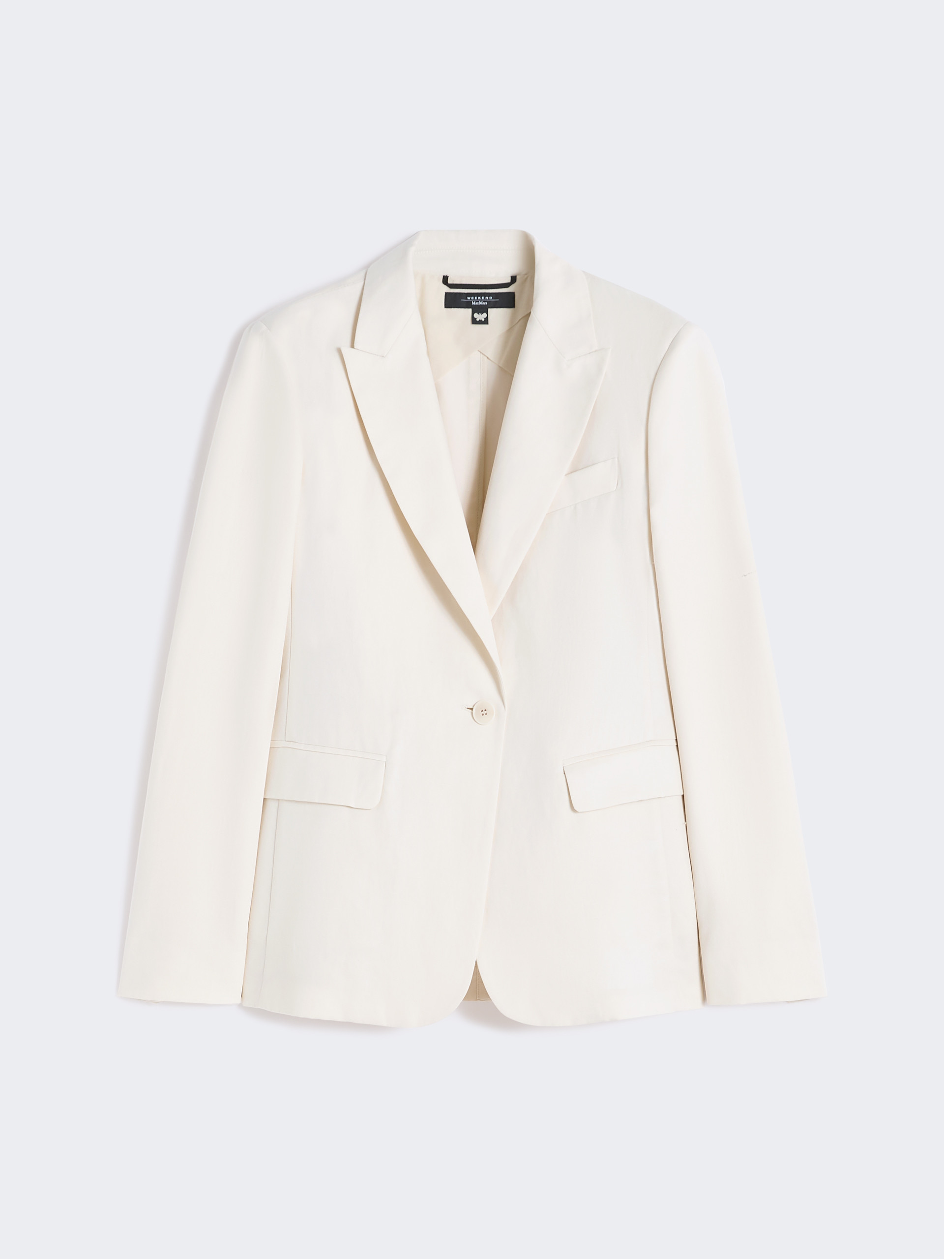 Linen and cotton canvas blazer - ECRU - Weekend Max Mara - 5