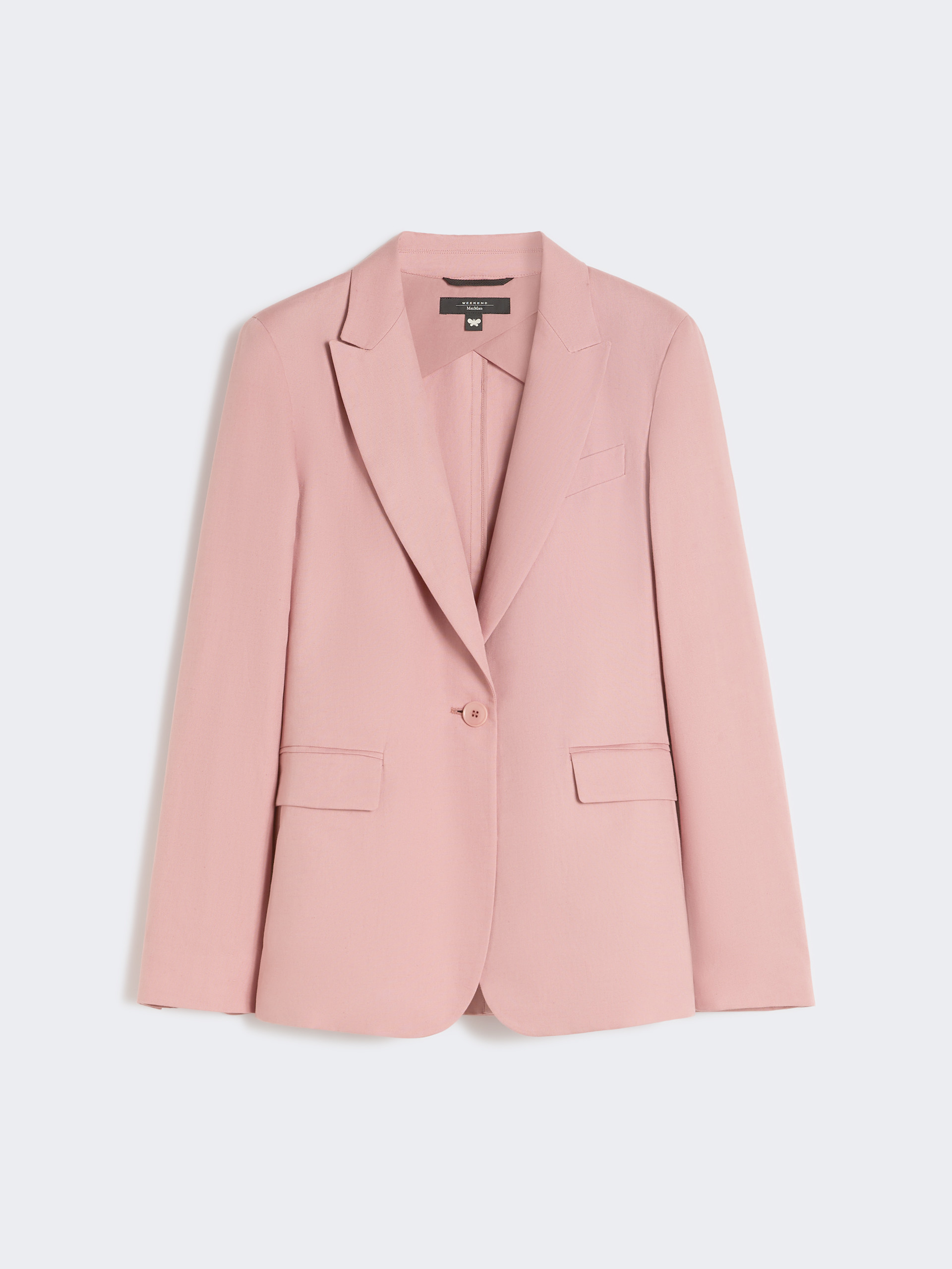 Linen and cotton canvas blazer - ANTIQUE ROSE - Weekend Max Mara - 5