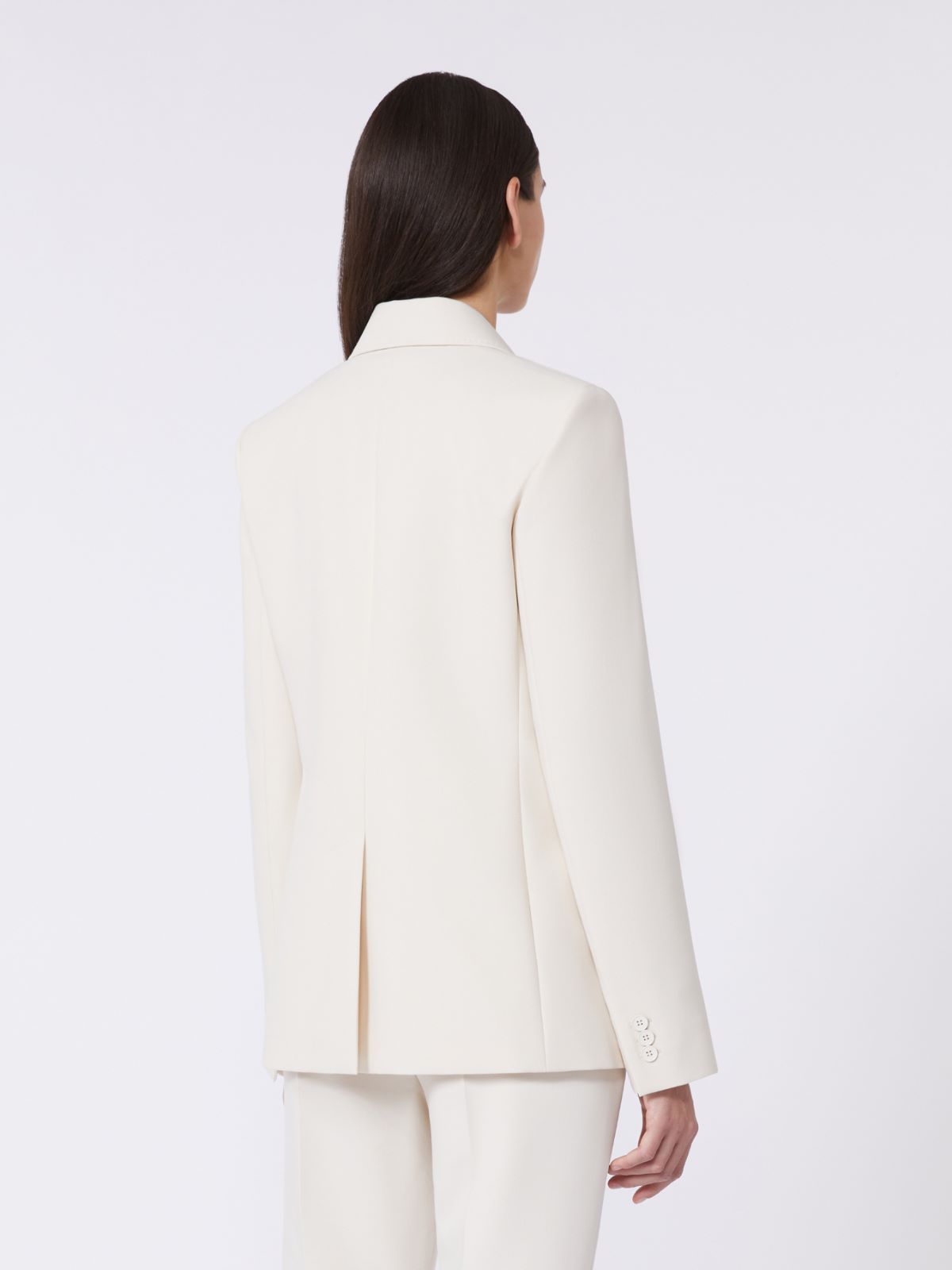 Viscose-blend canvas blazer - IVORY - Weekend - 3