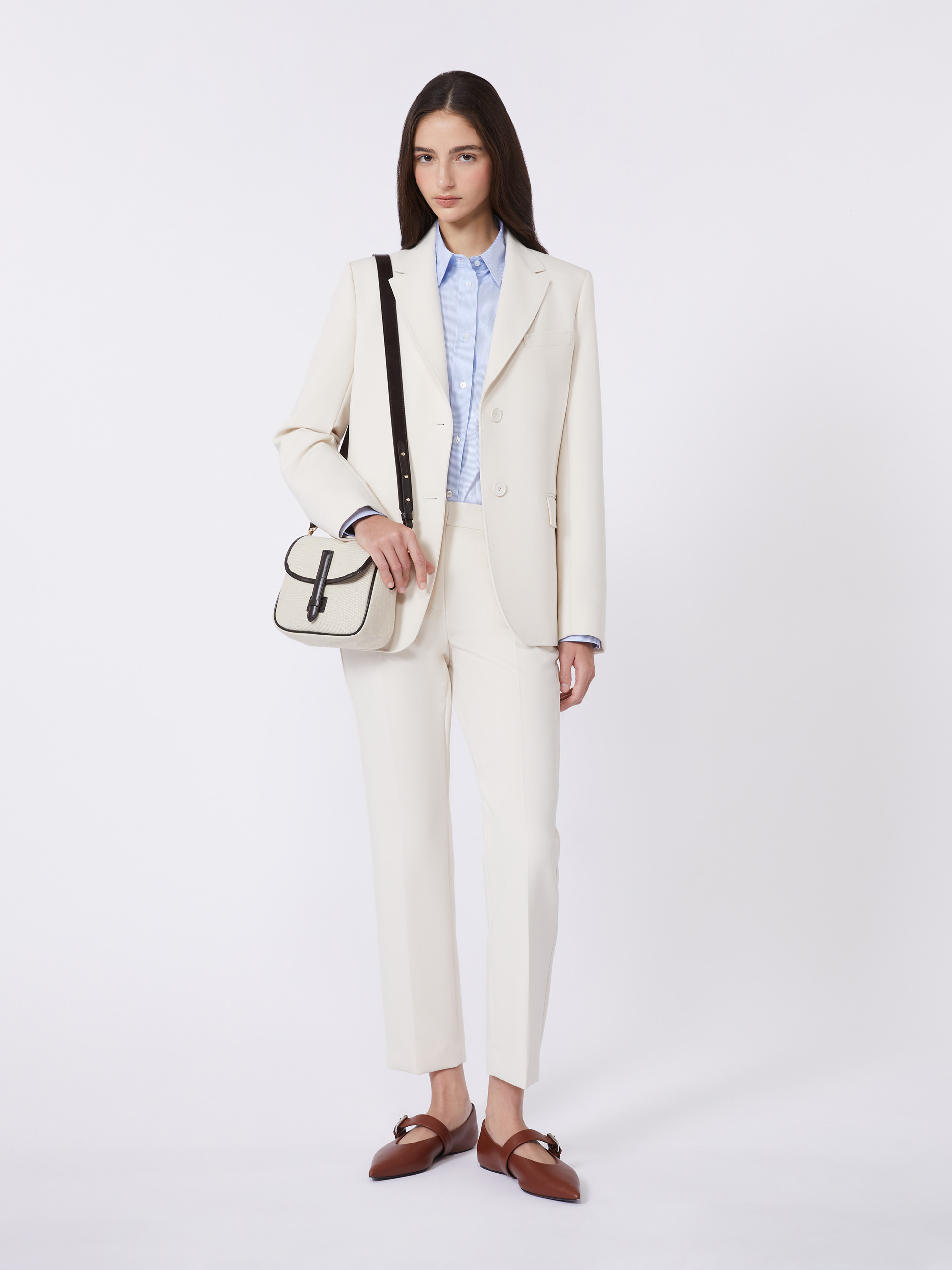 Viscose-blend canvas blazer - IVORY - Weekend Max Mara