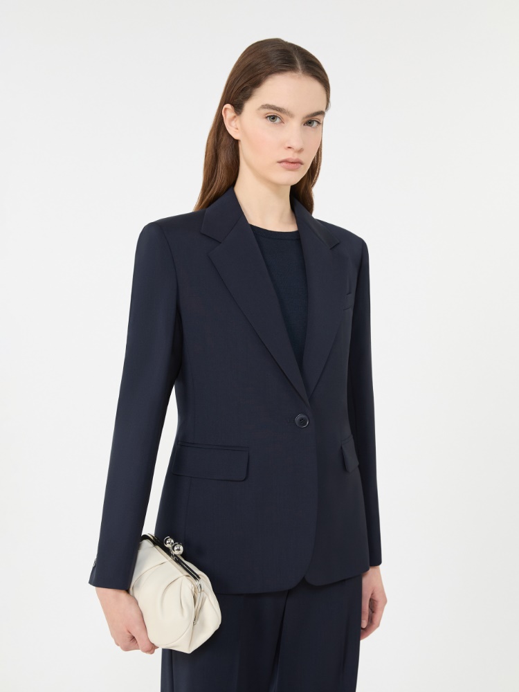 Stretch wool blazer - NAVY - Weekend