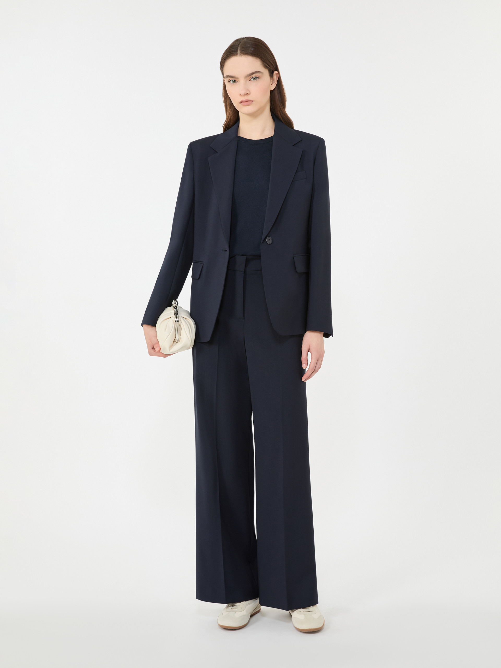Stretch wool blazer - NAVY - Weekend Max Mara