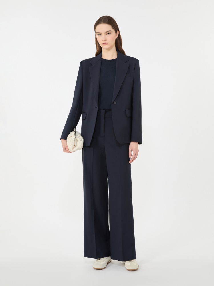 maxmara weekend スーツ　サイズ38 Stretch wool blazer, navy | Weekend Max Mara