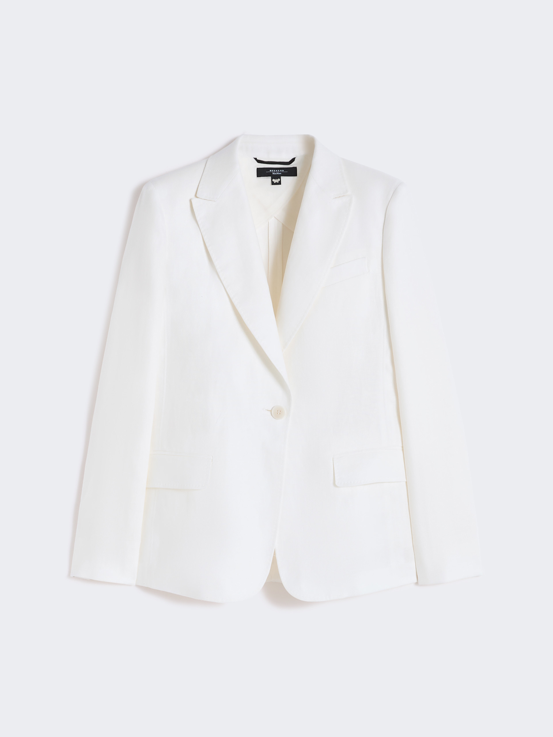 Linen canvas blazer - WHITE - Weekend Max Mara - 5