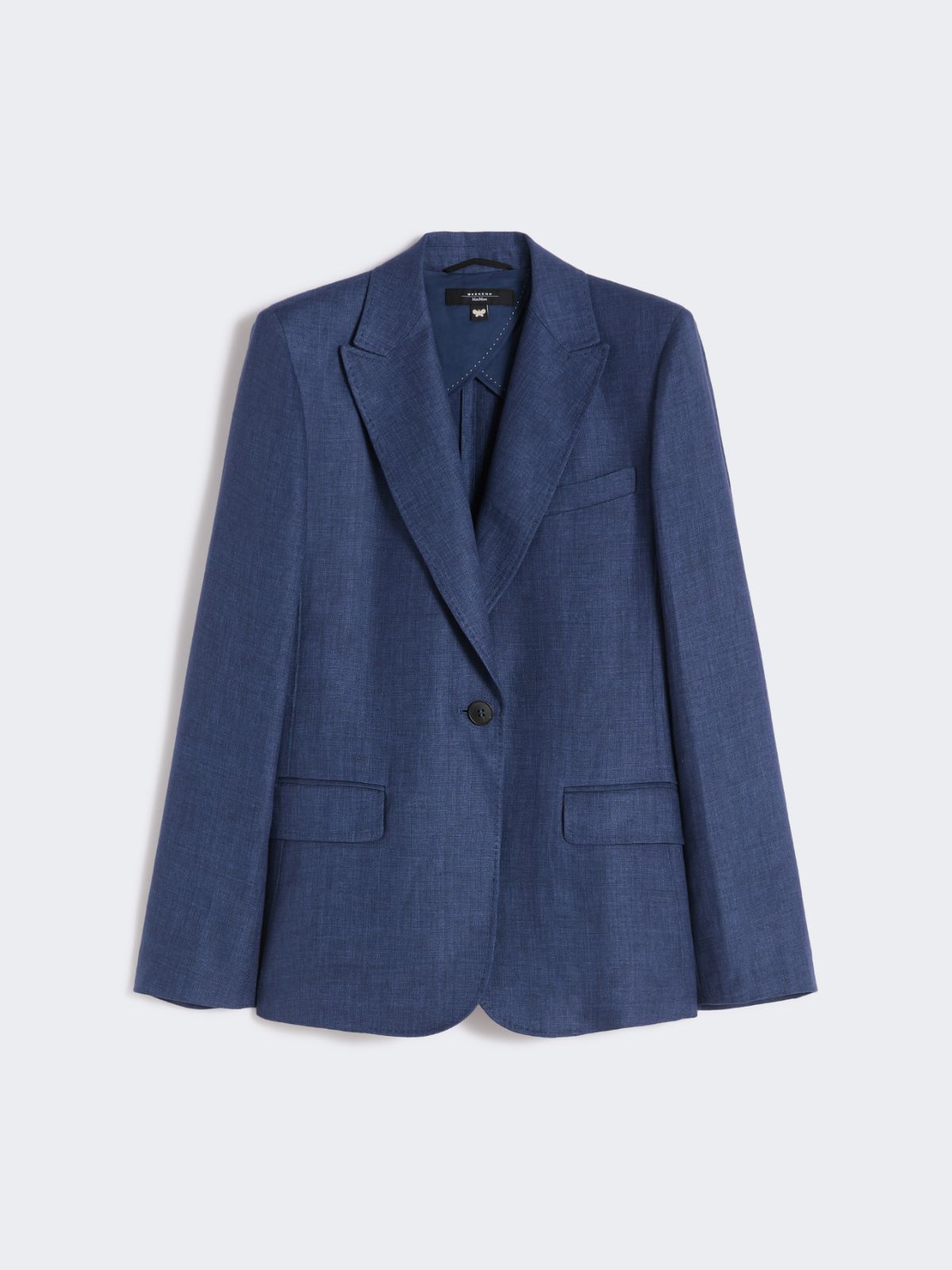 Linen canvas blazer - NAVY - Weekend - 5