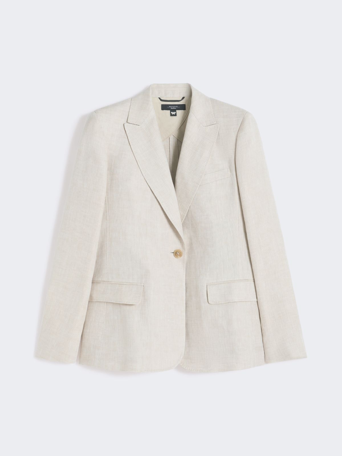 Linen canvas blazer - ECRU - Weekend - 6